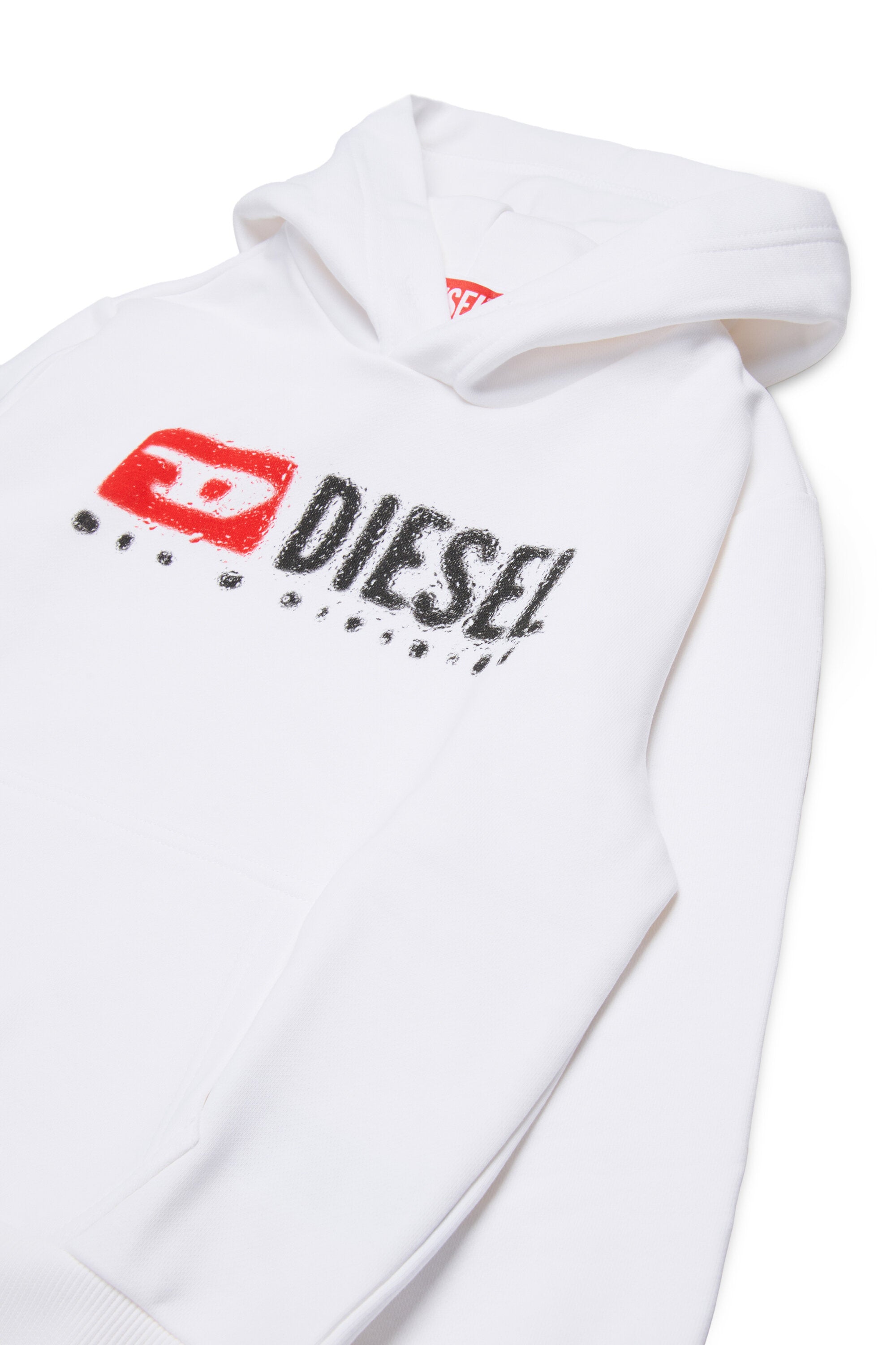Hooded sweatshirt with Diesel Denim Division logo