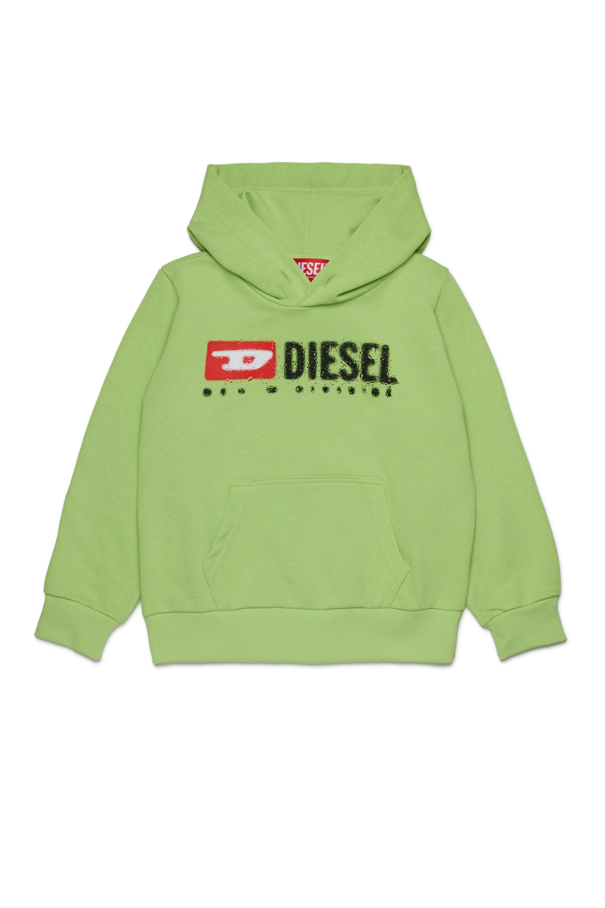 Hooded sweatshirt with Diesel Denim Division logo