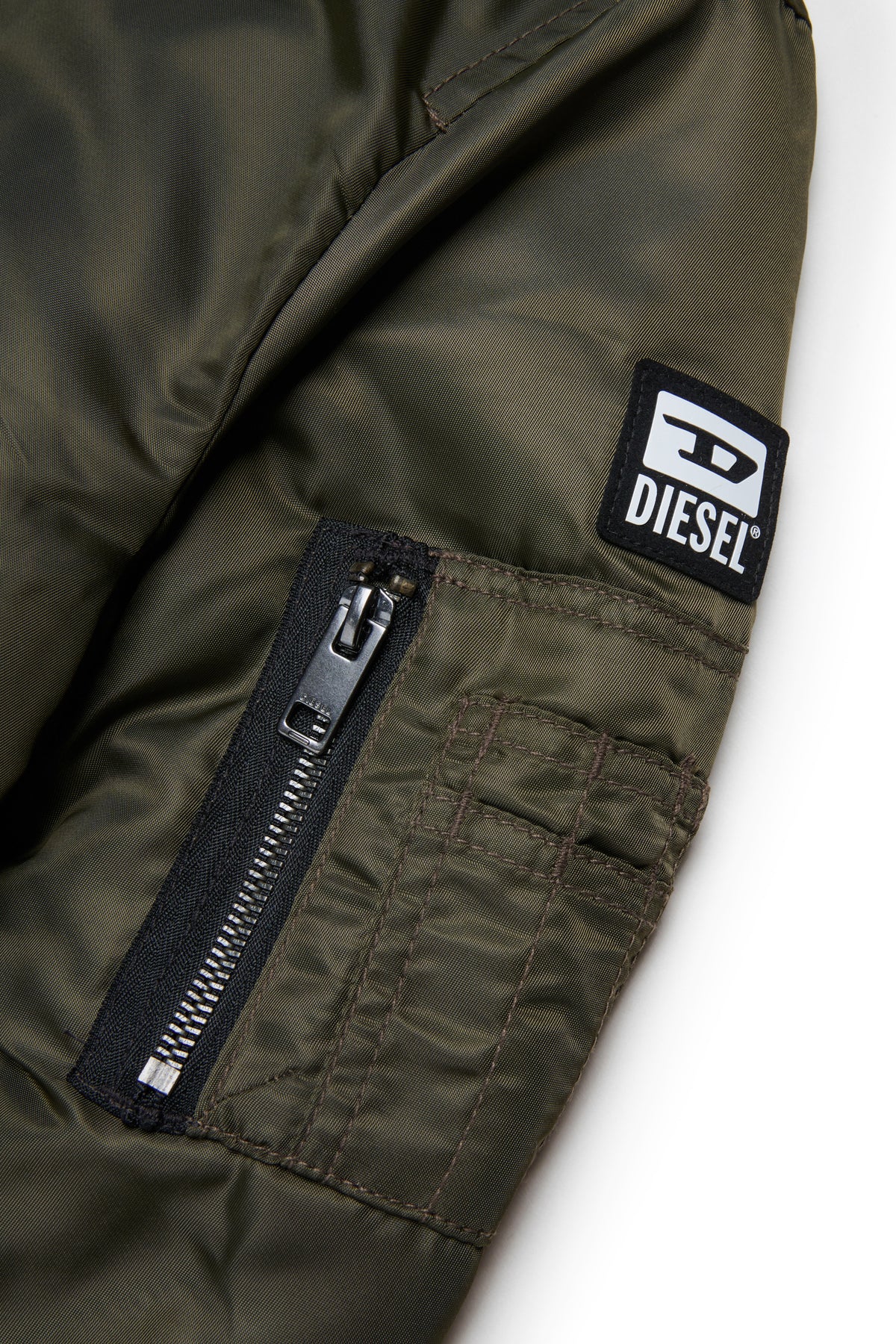 Bomber jacket with logo and zipped pockets