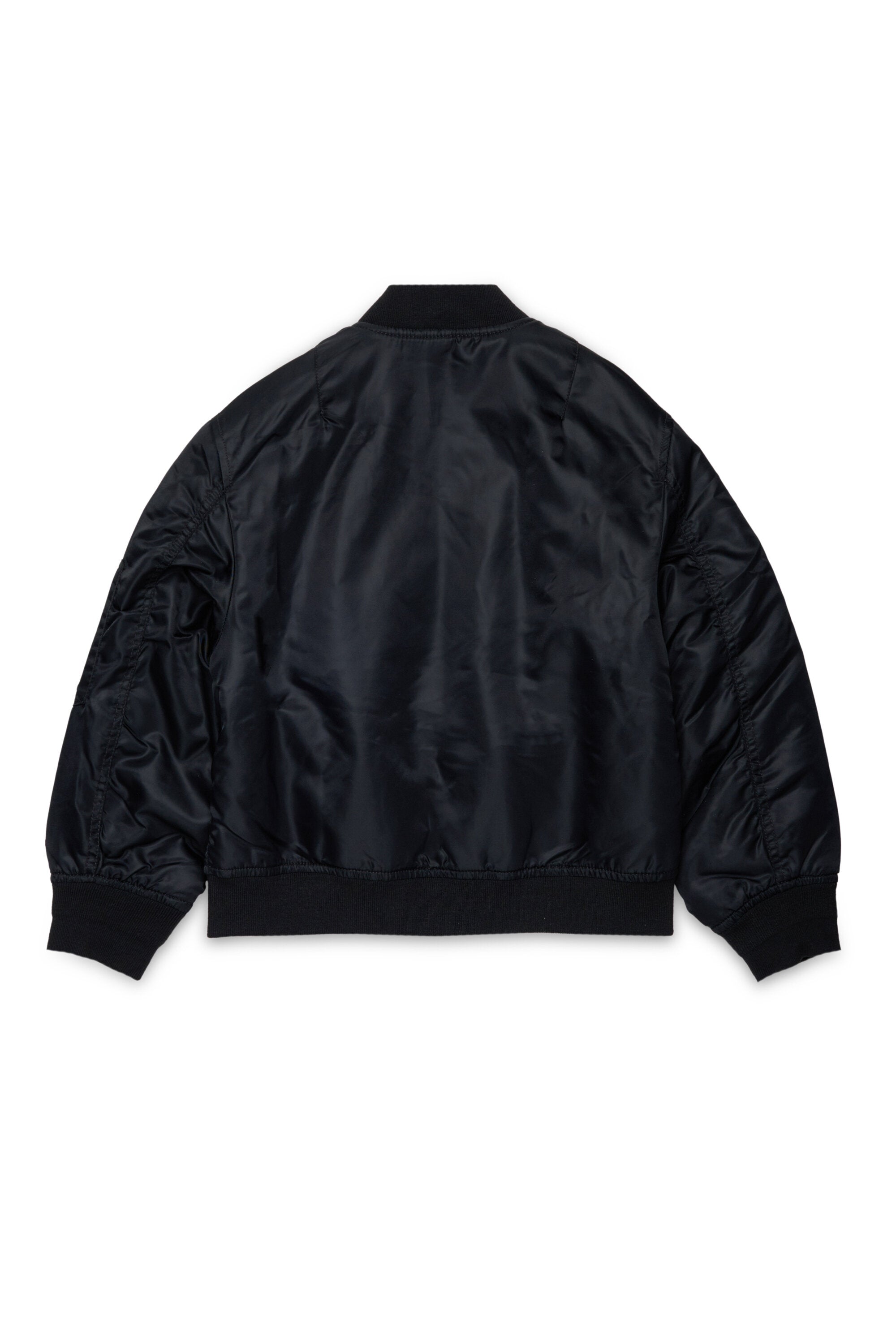 Bomber jacket with logo and zipped pockets