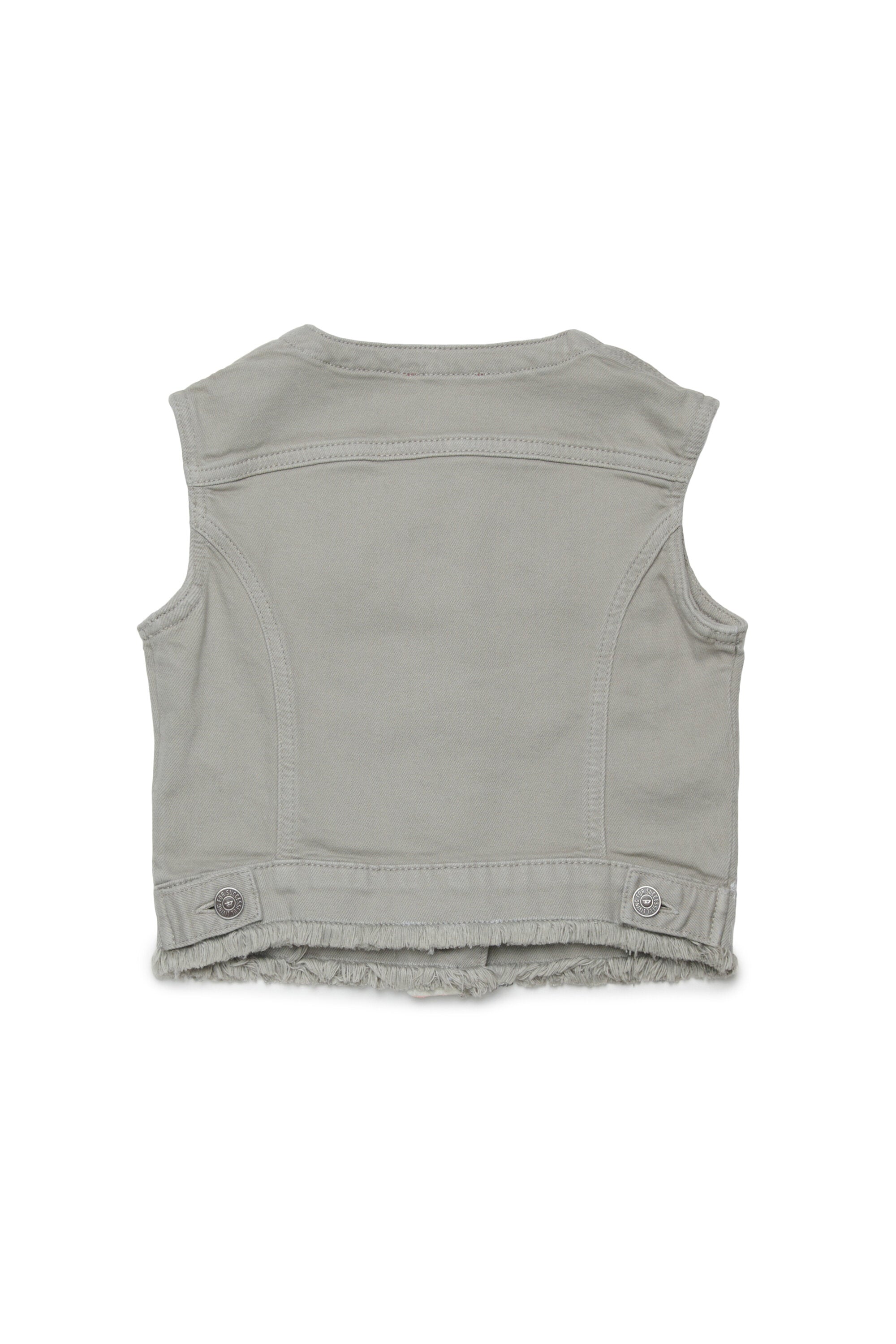 Sleeveless jacket with logo