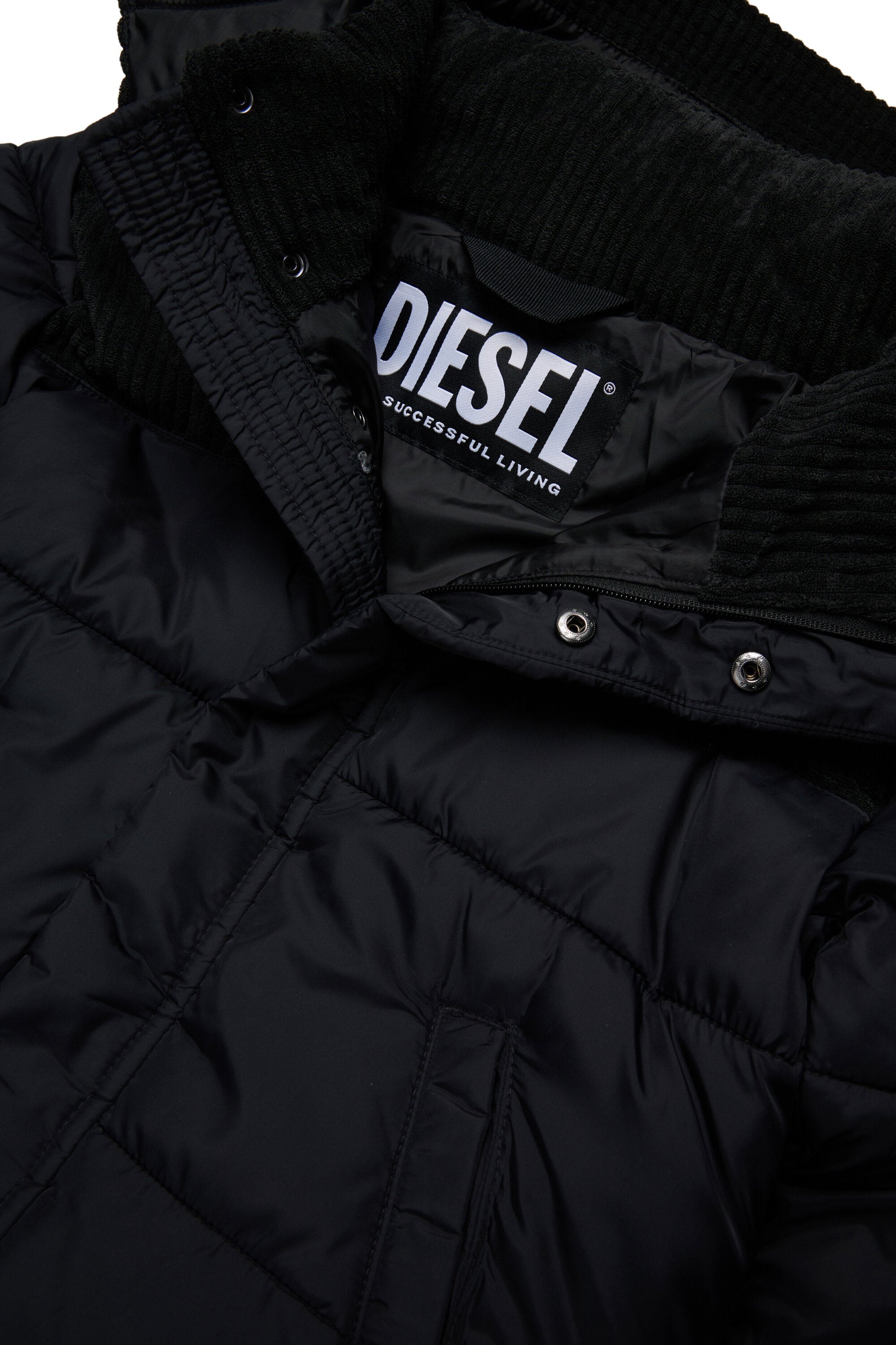 Padded jacket with logo