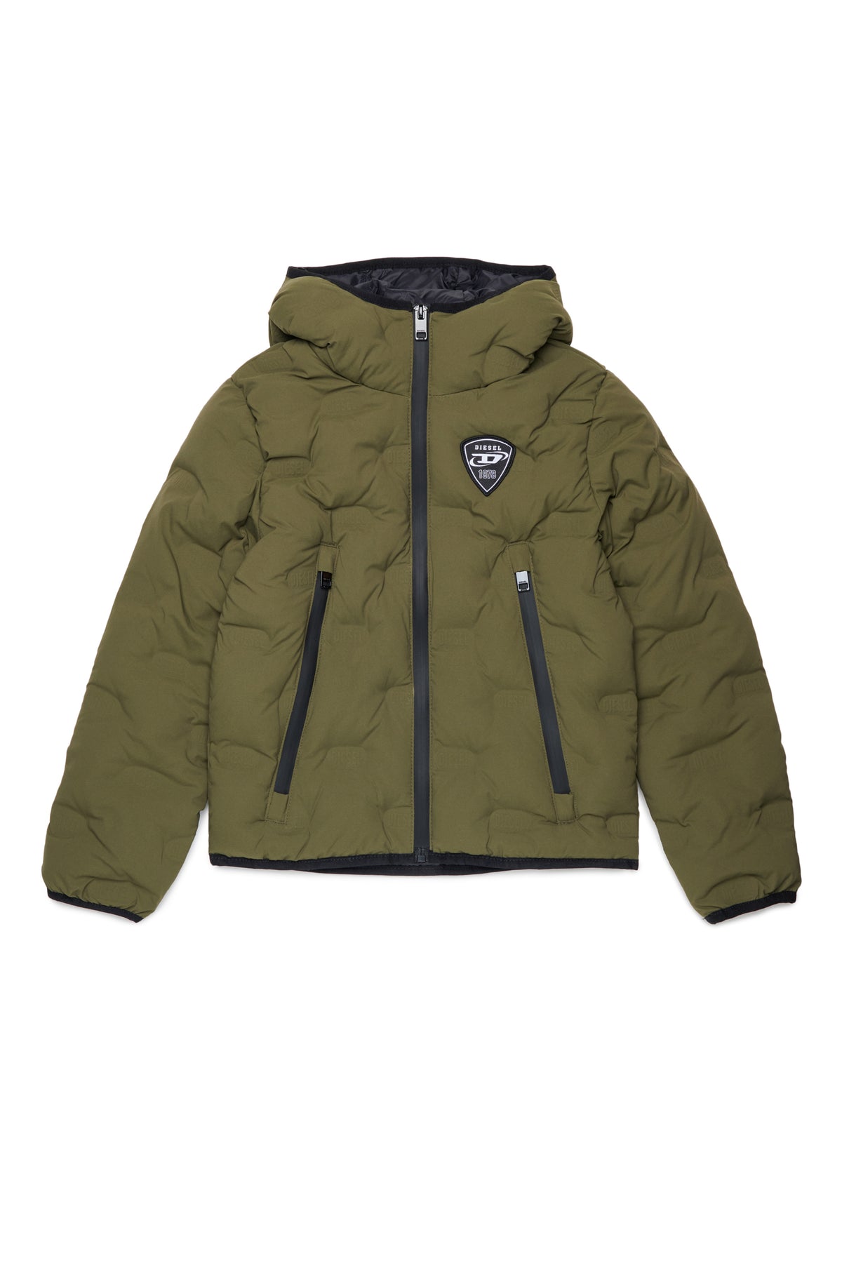 Padded jacket with logo