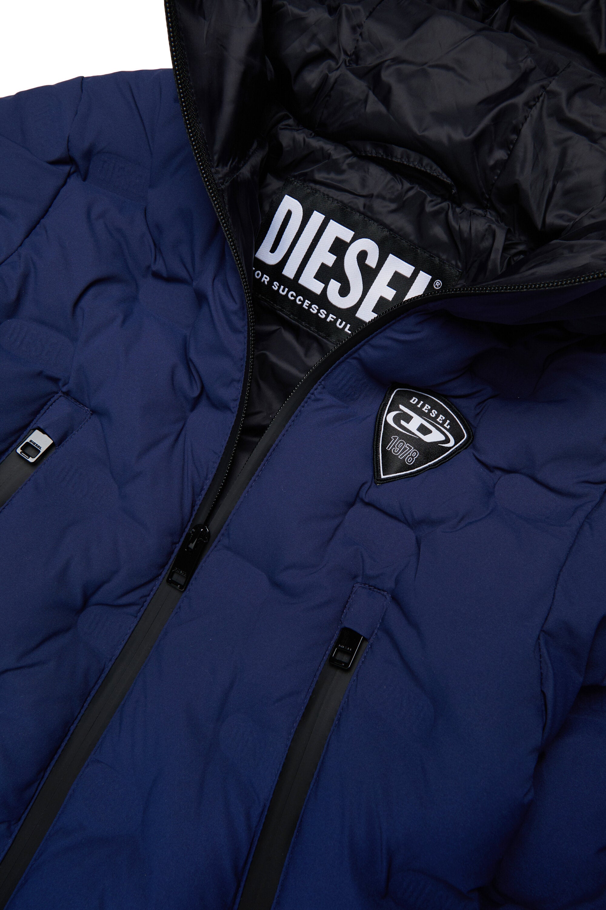 Padded jacket with logo