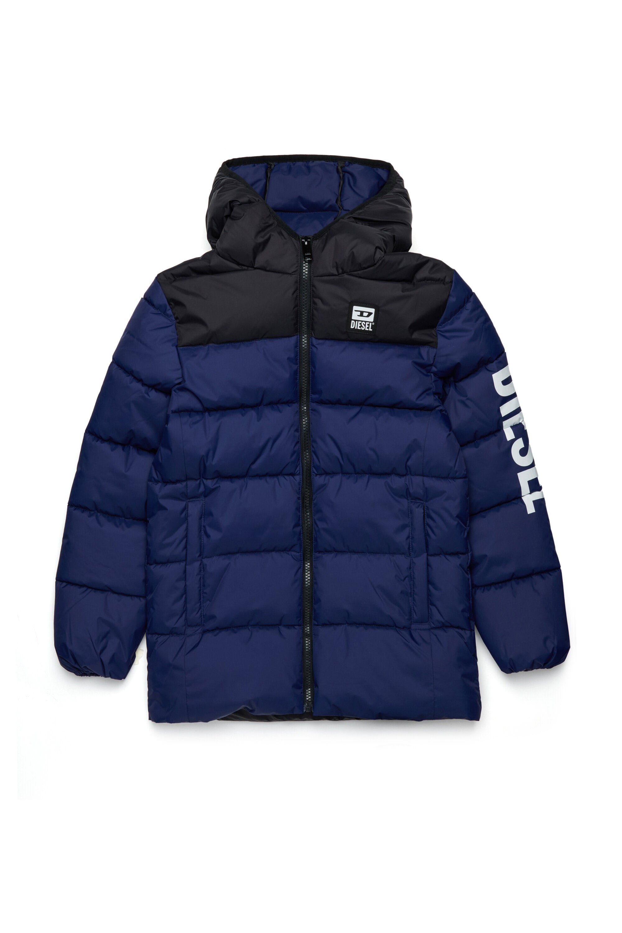 Padded jacket with logo