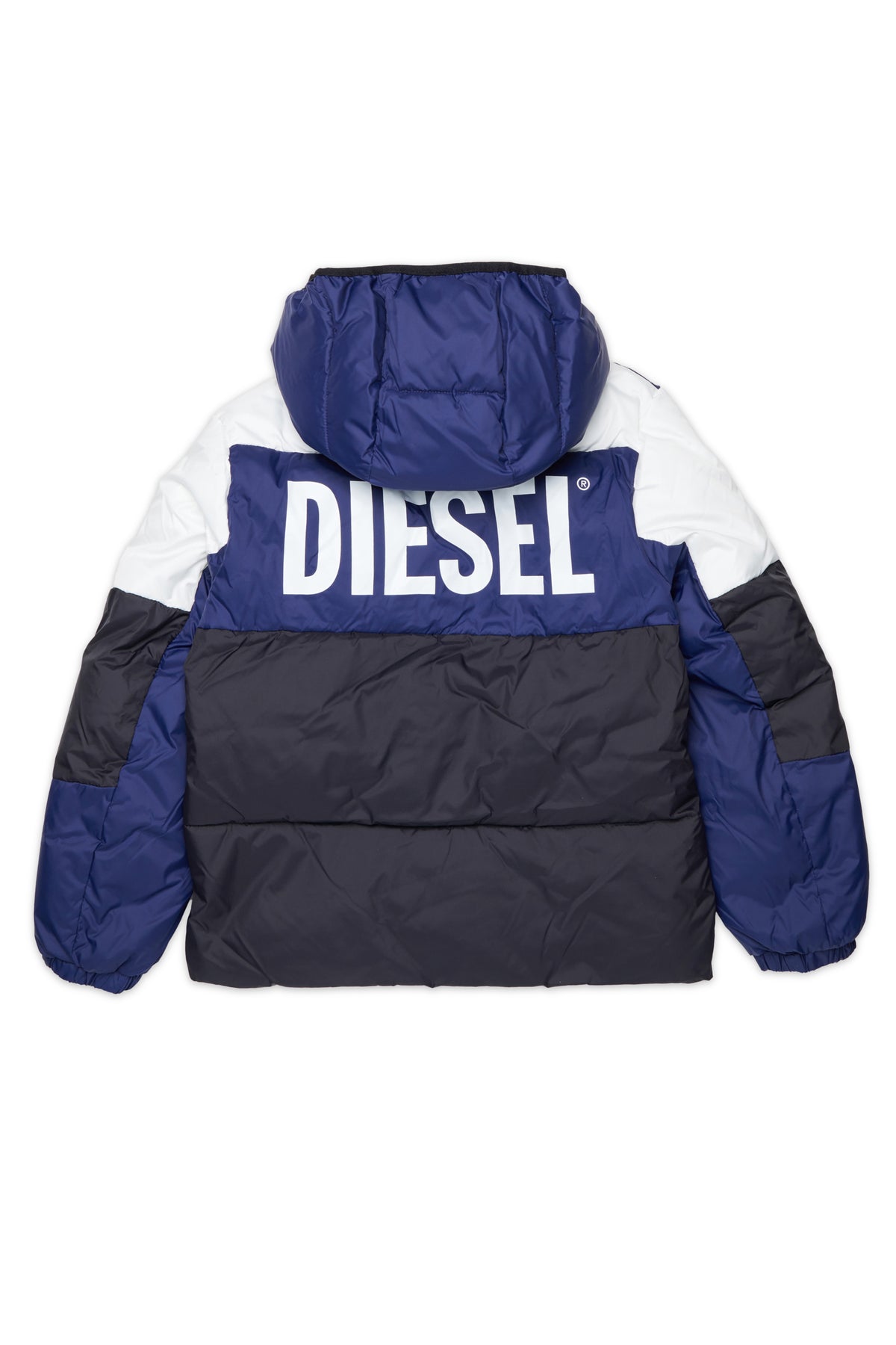 Colorblock padded jacket with logo