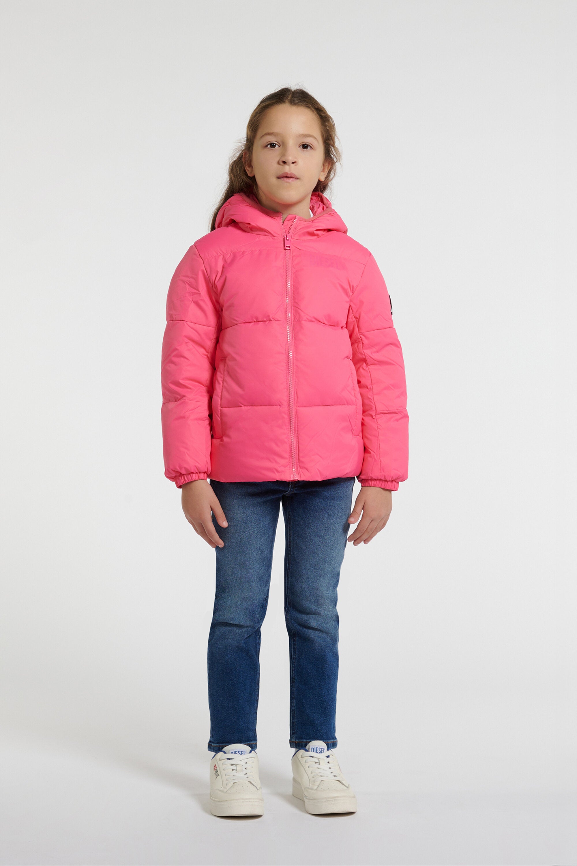 Padded jacket with logo