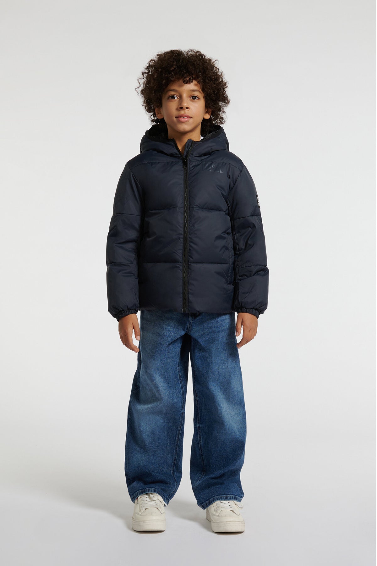 Padded jacket with logo