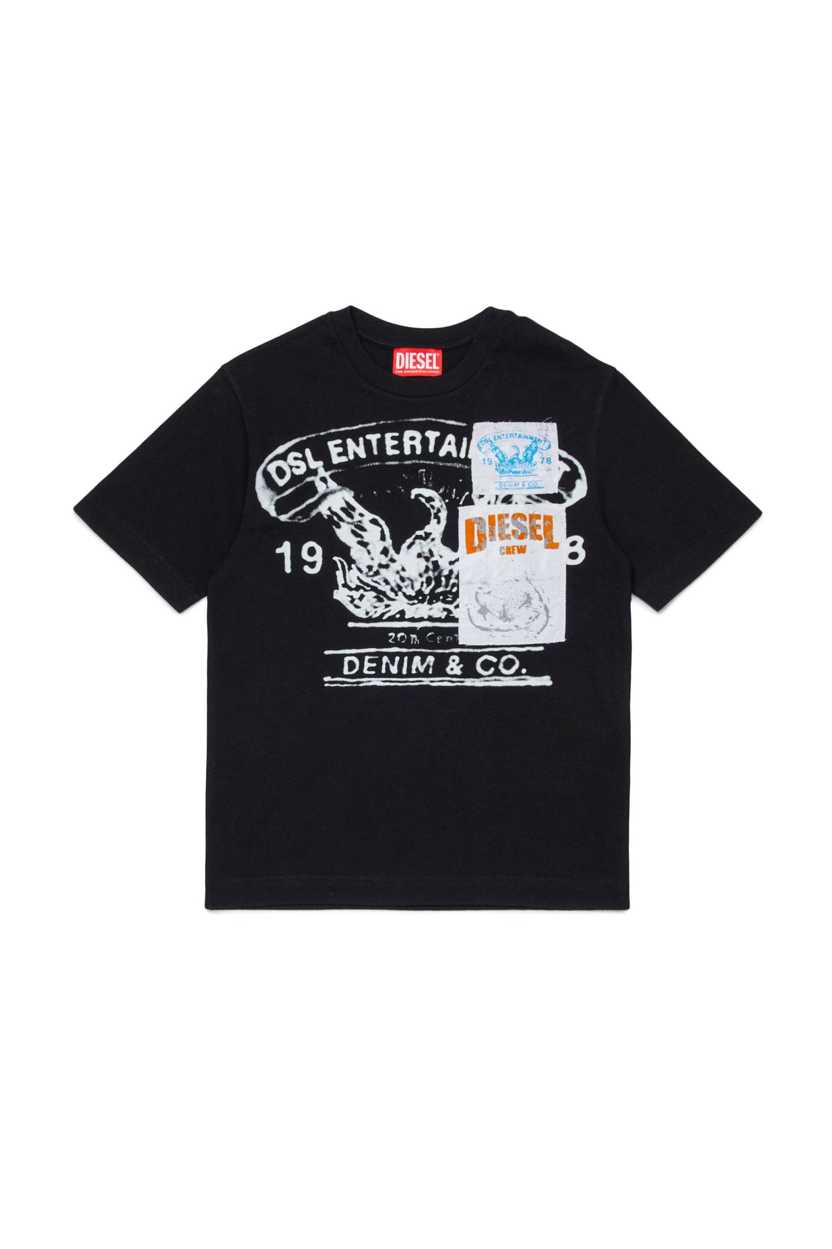T-shirt with printed logo
