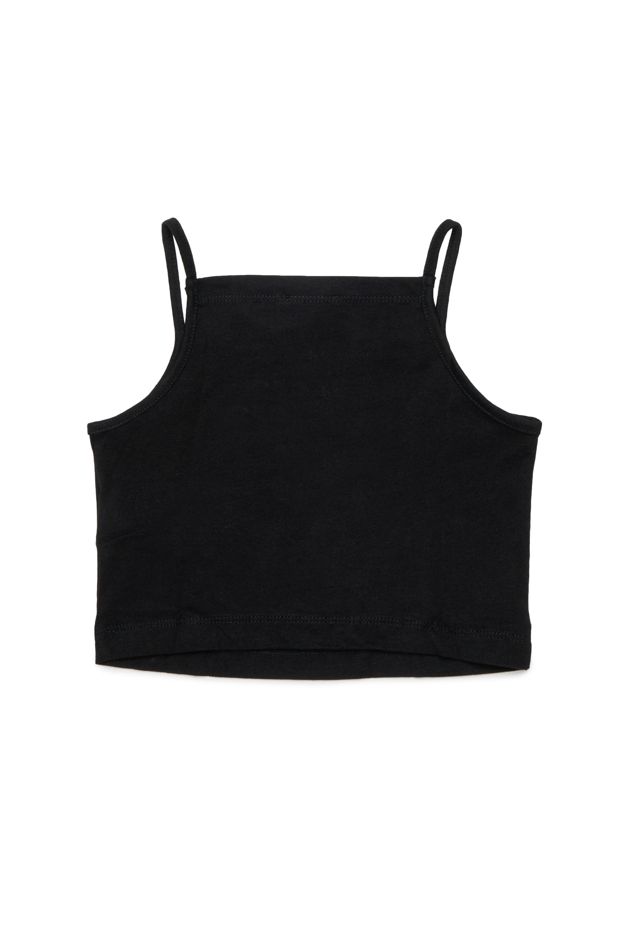 Sleeveless T-shirt with logo