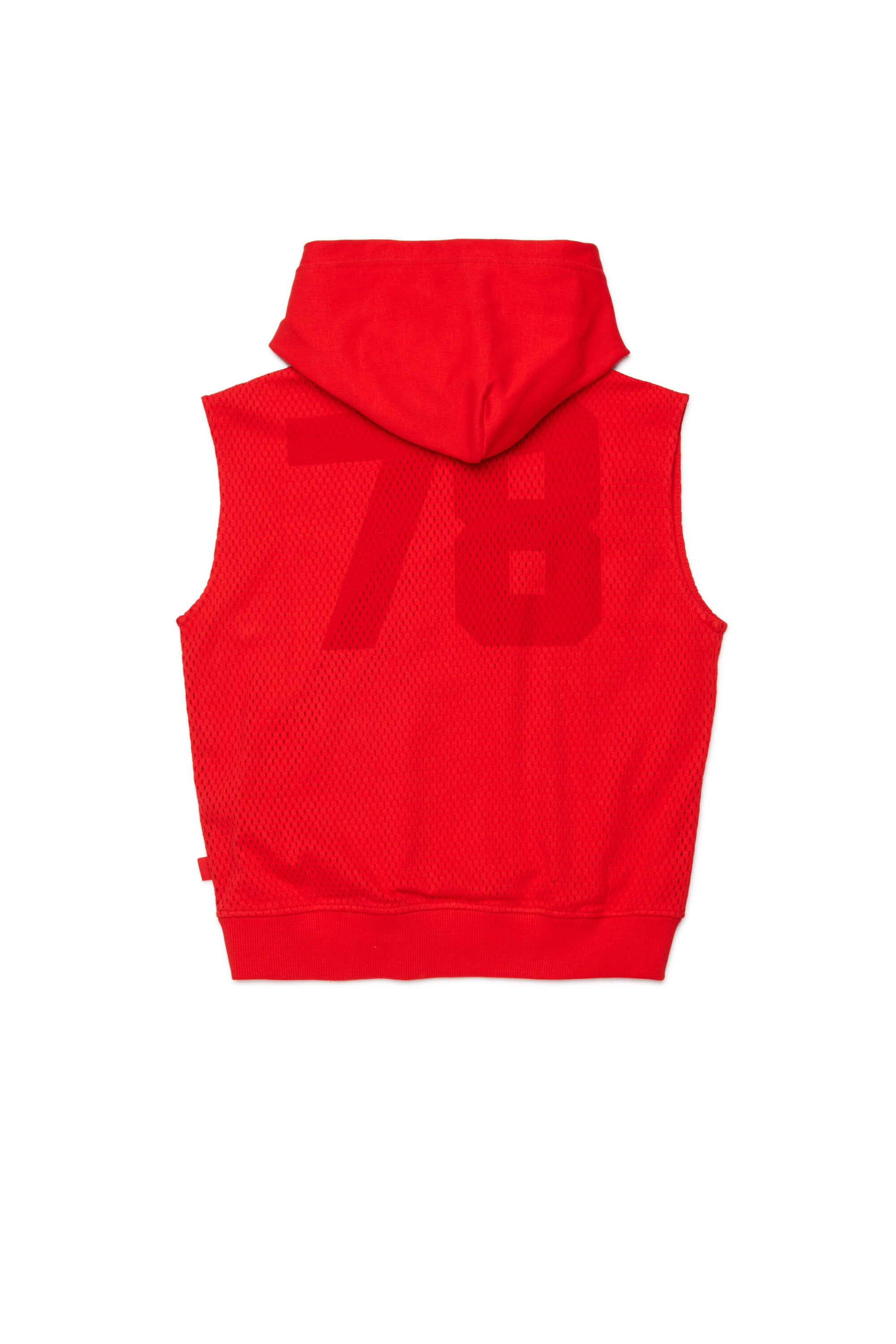 Sleeveless sweatshirt with logo
