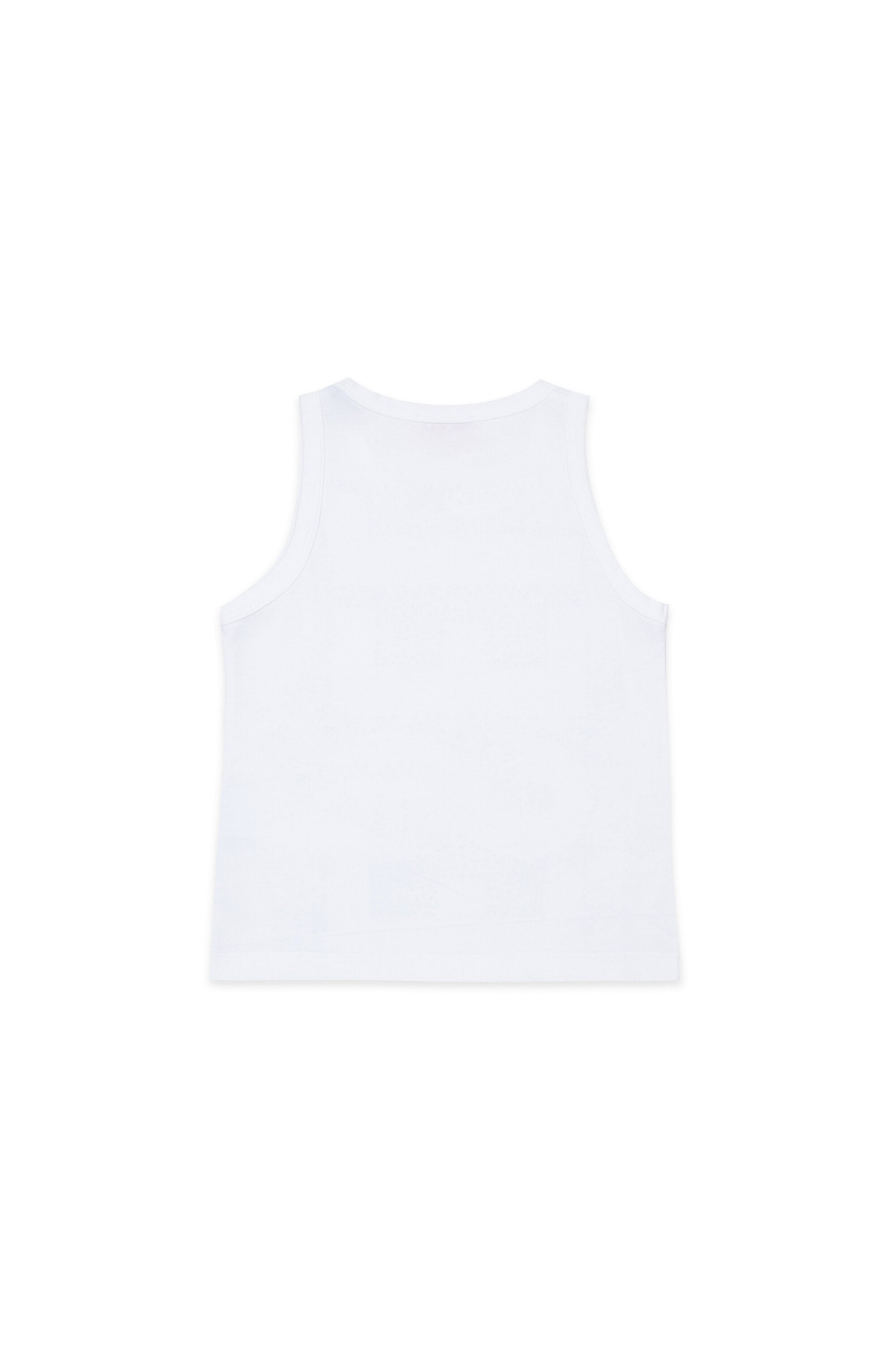 Sleeveless T-shirt with logo