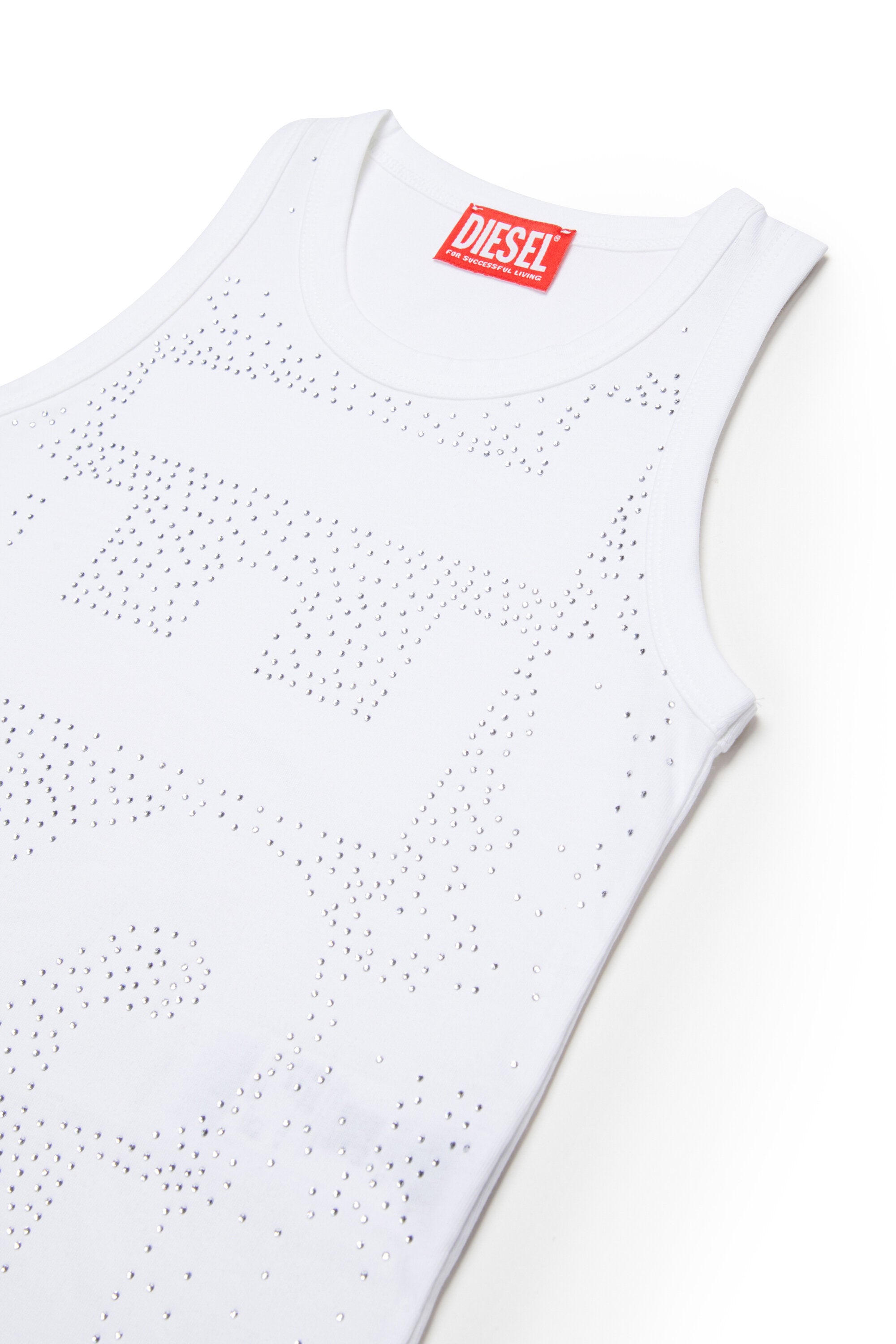 Sleeveless T-shirt with logo