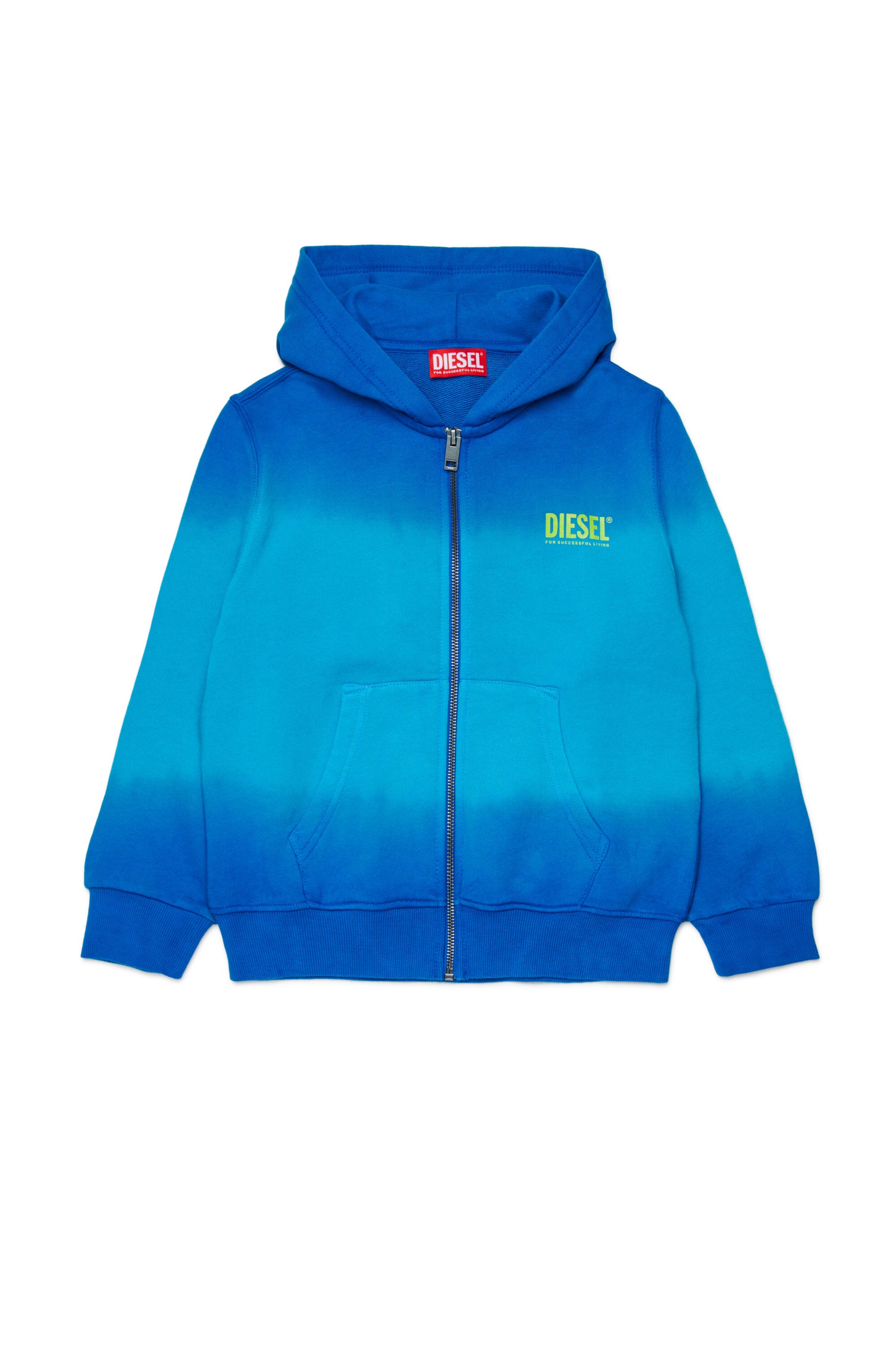 Fully zip sweatshirt with printed logo