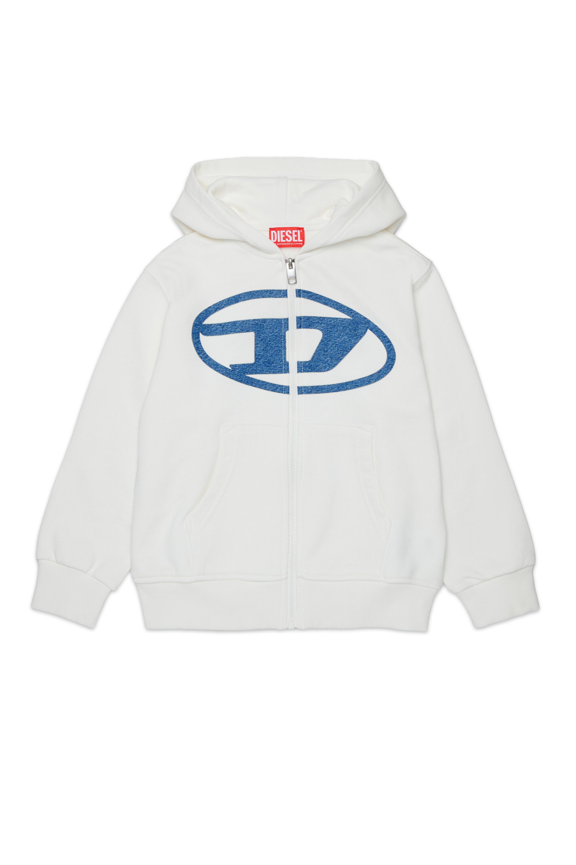 Hooded sweatshirt with logo and maxi logo