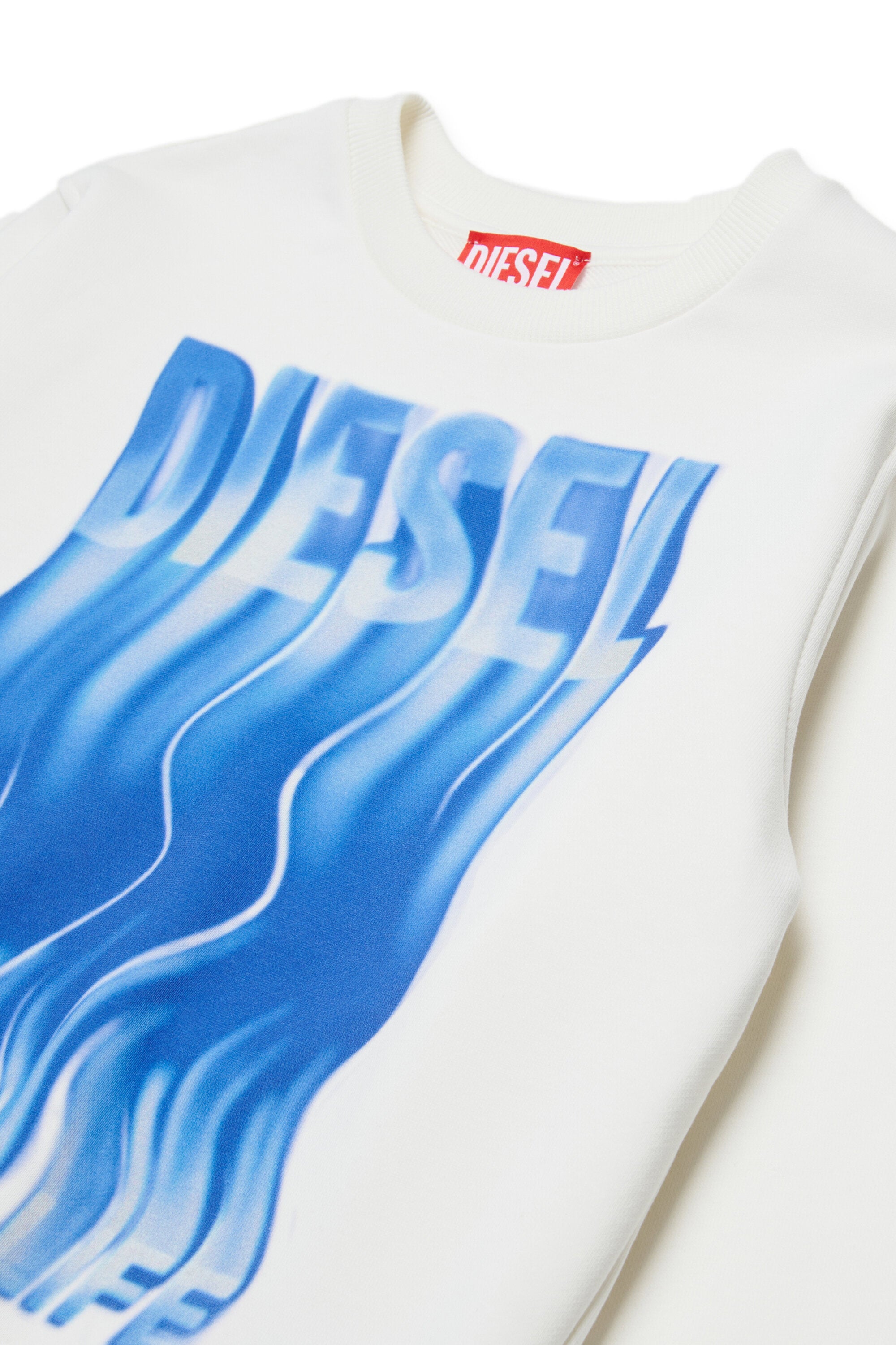Crewneck sweatshirt with printed logo
