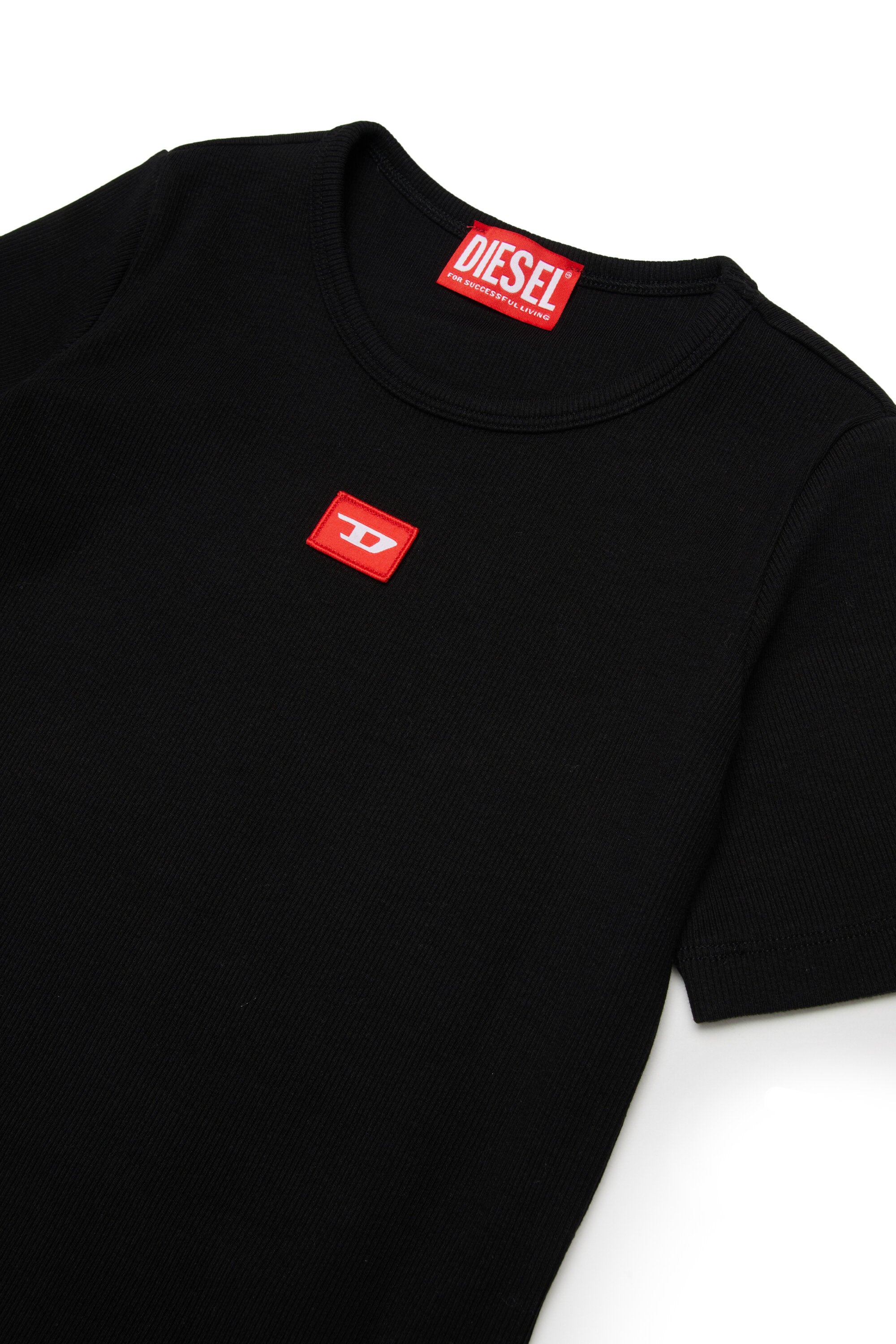 Long dress with D patch logo