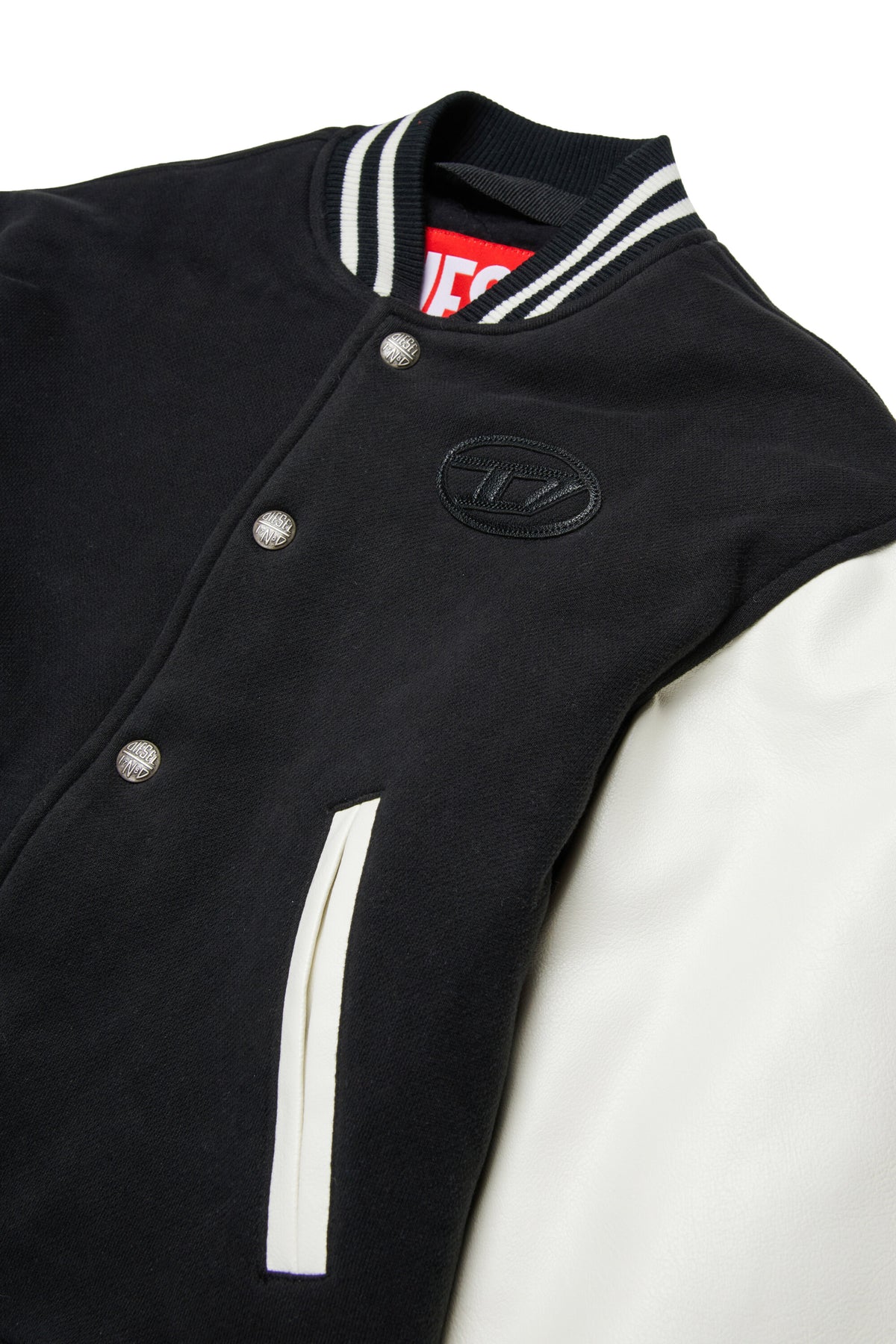 Bomber jacket with printed logo