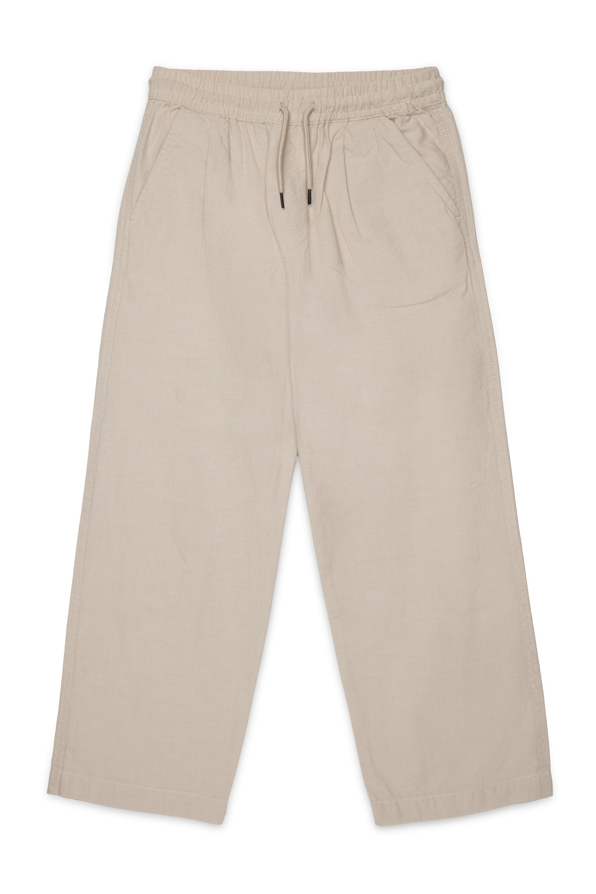 Formal pants with drawstring waist
