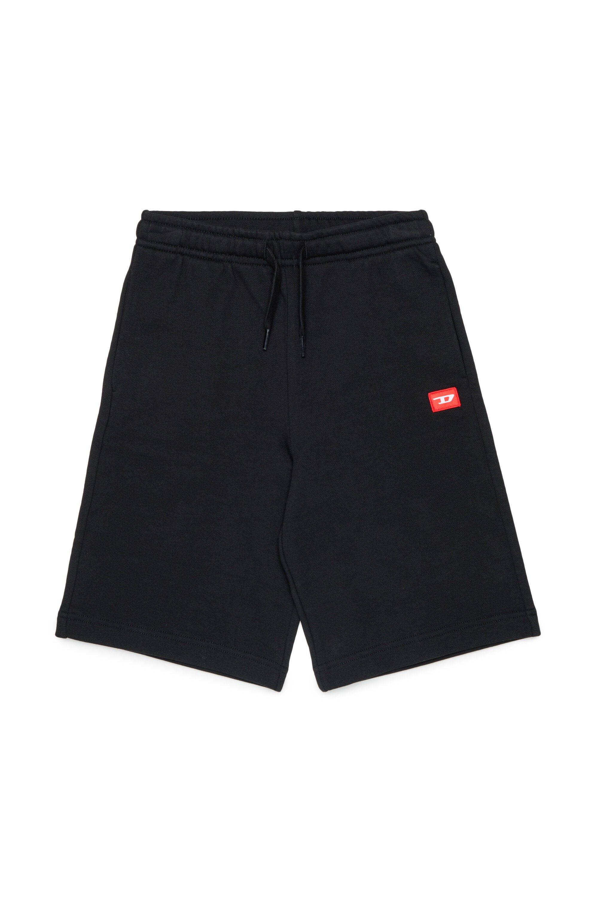 Fleece shorts with logo