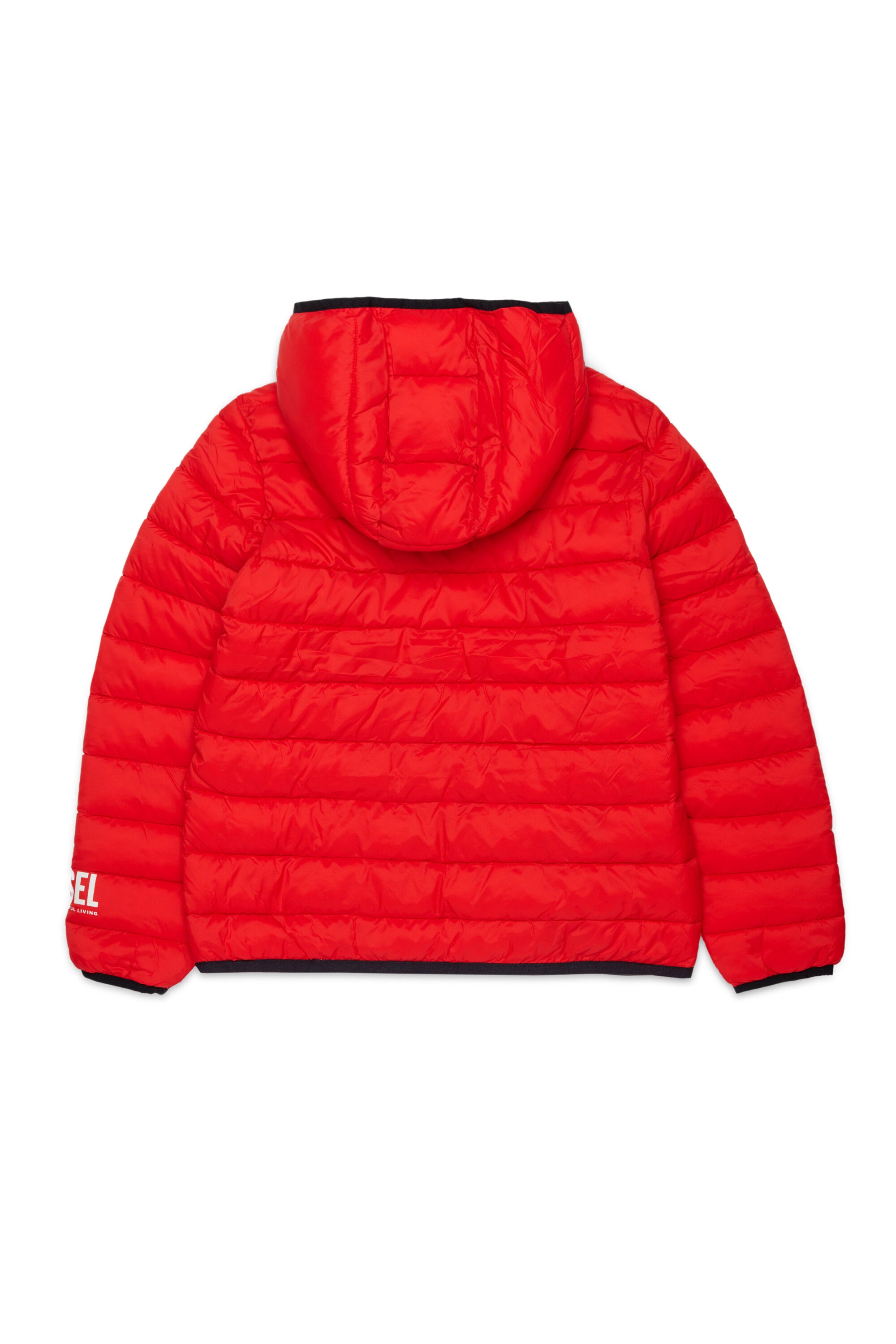 Padded jacket with printed logo