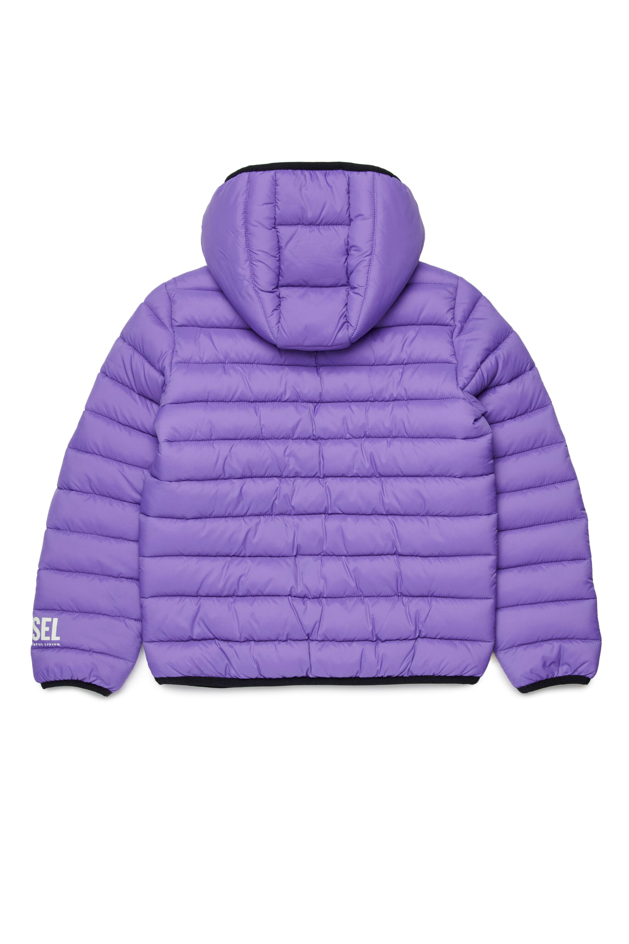 Padded jacket with printed logo