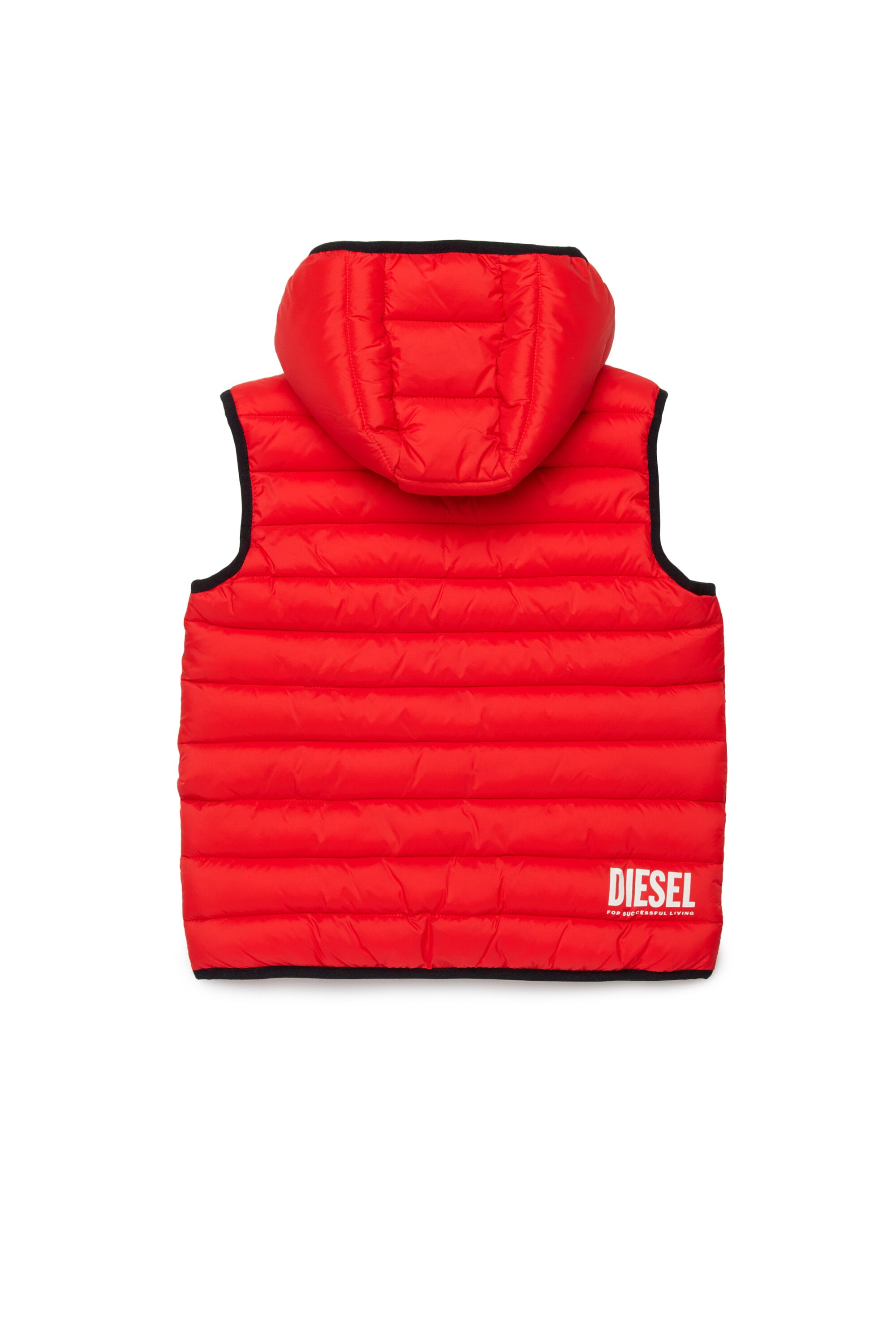 Padded jacket with printed logo
