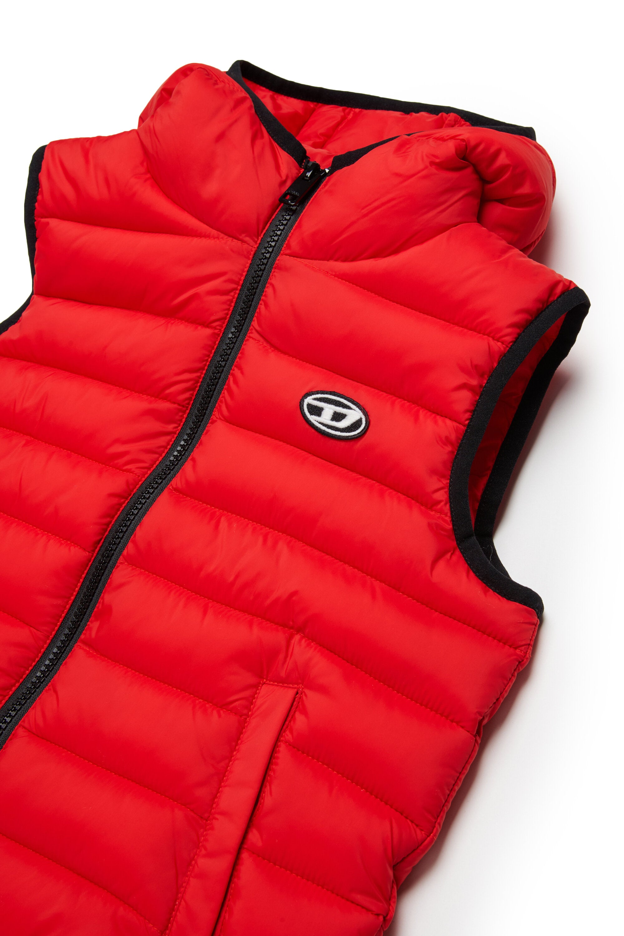 Padded jacket with printed logo