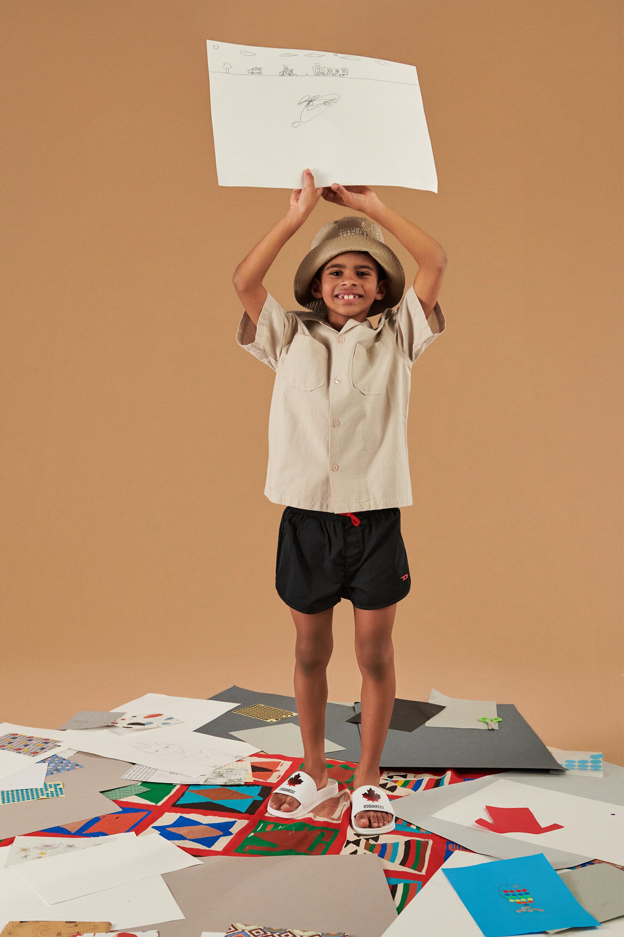 Swim shorts with logo