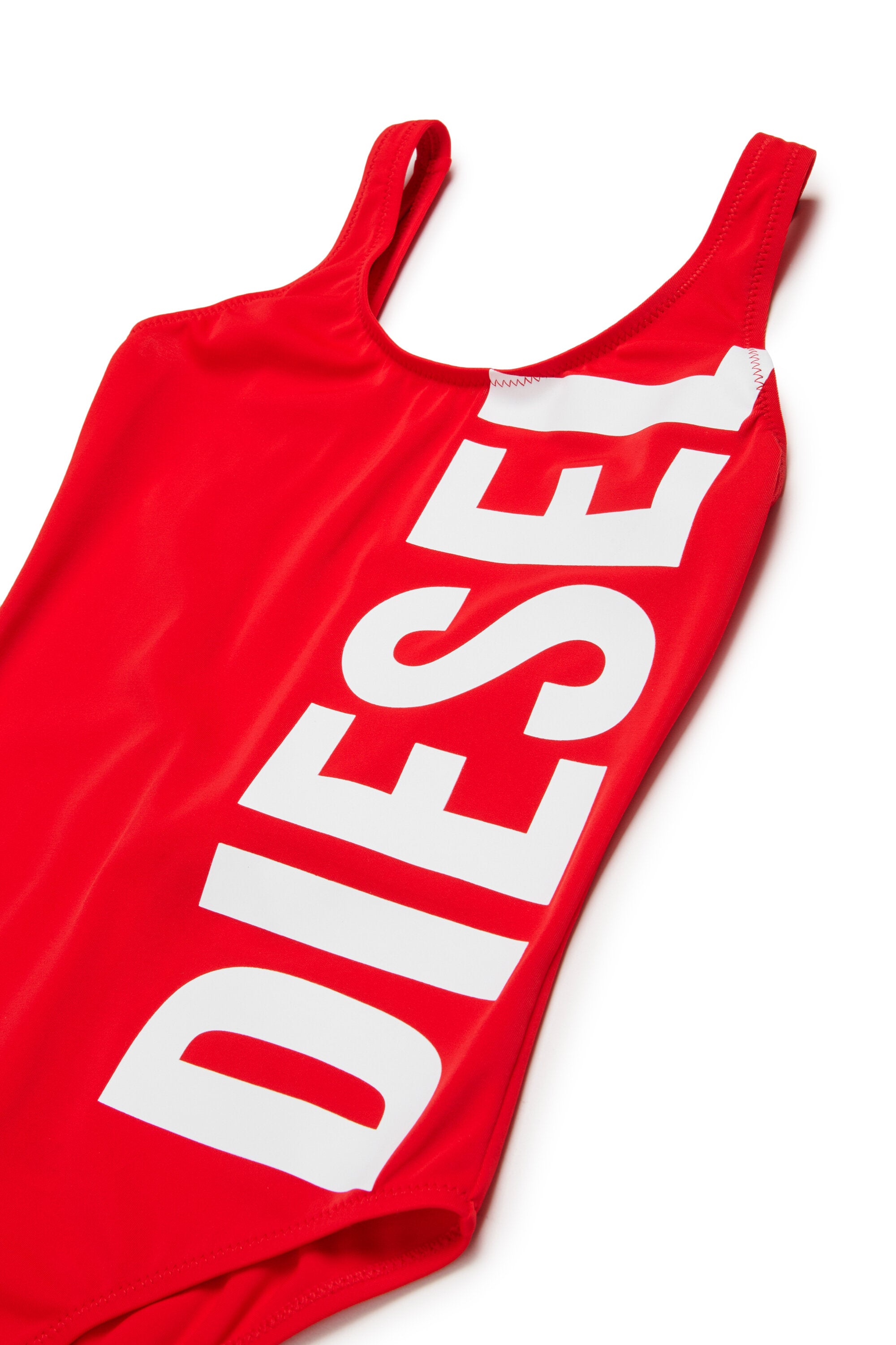 One-piece swimsuit with logo