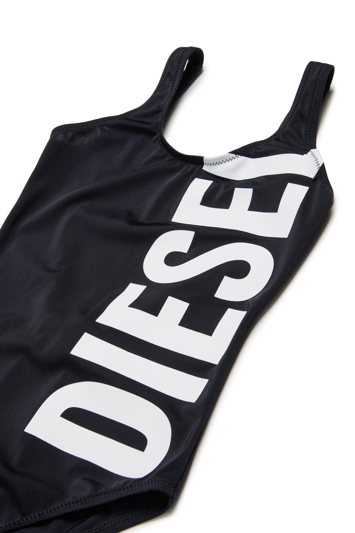 One-piece swimsuit with logo