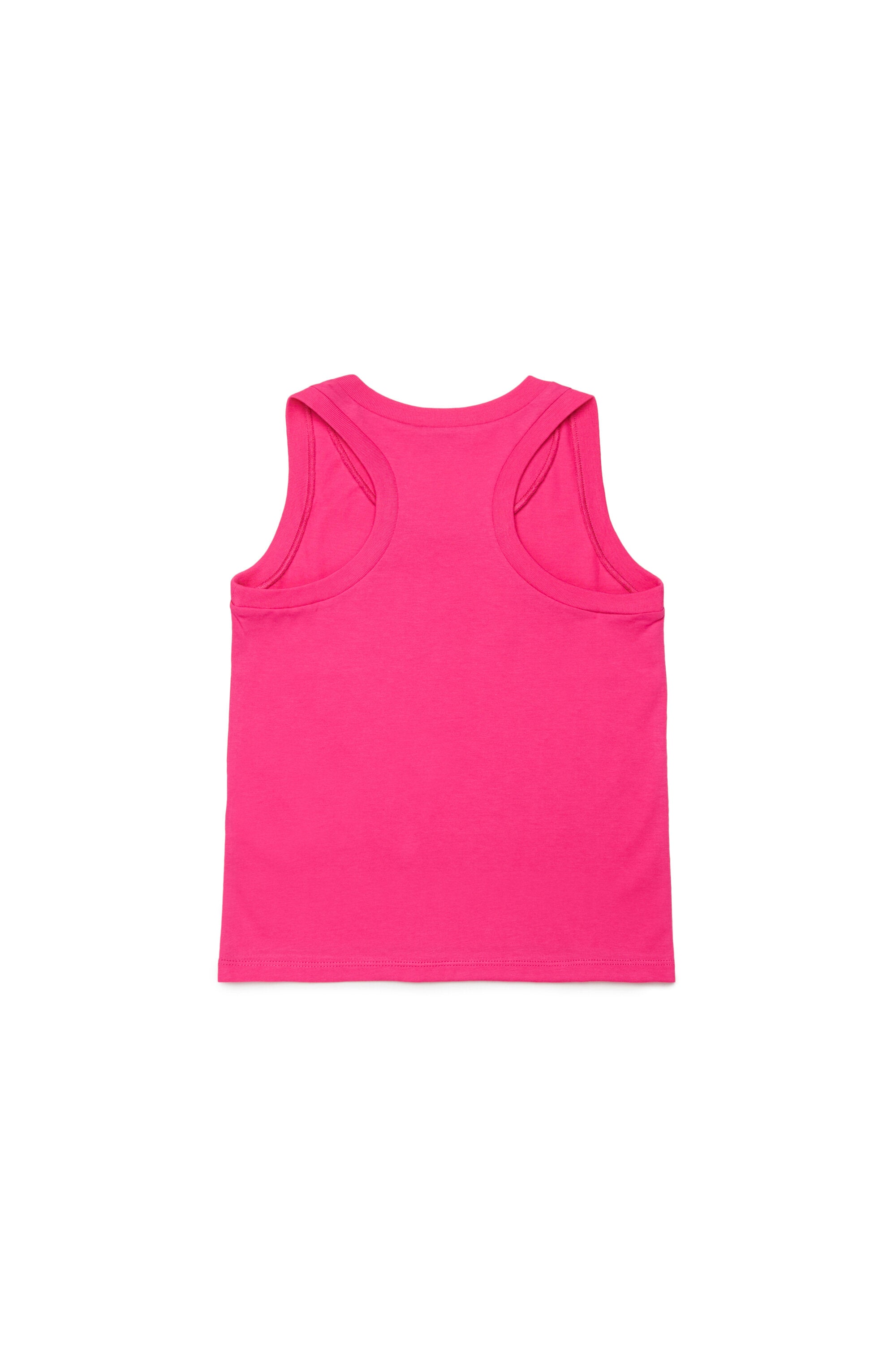 Sleeveless T-shirt with logo