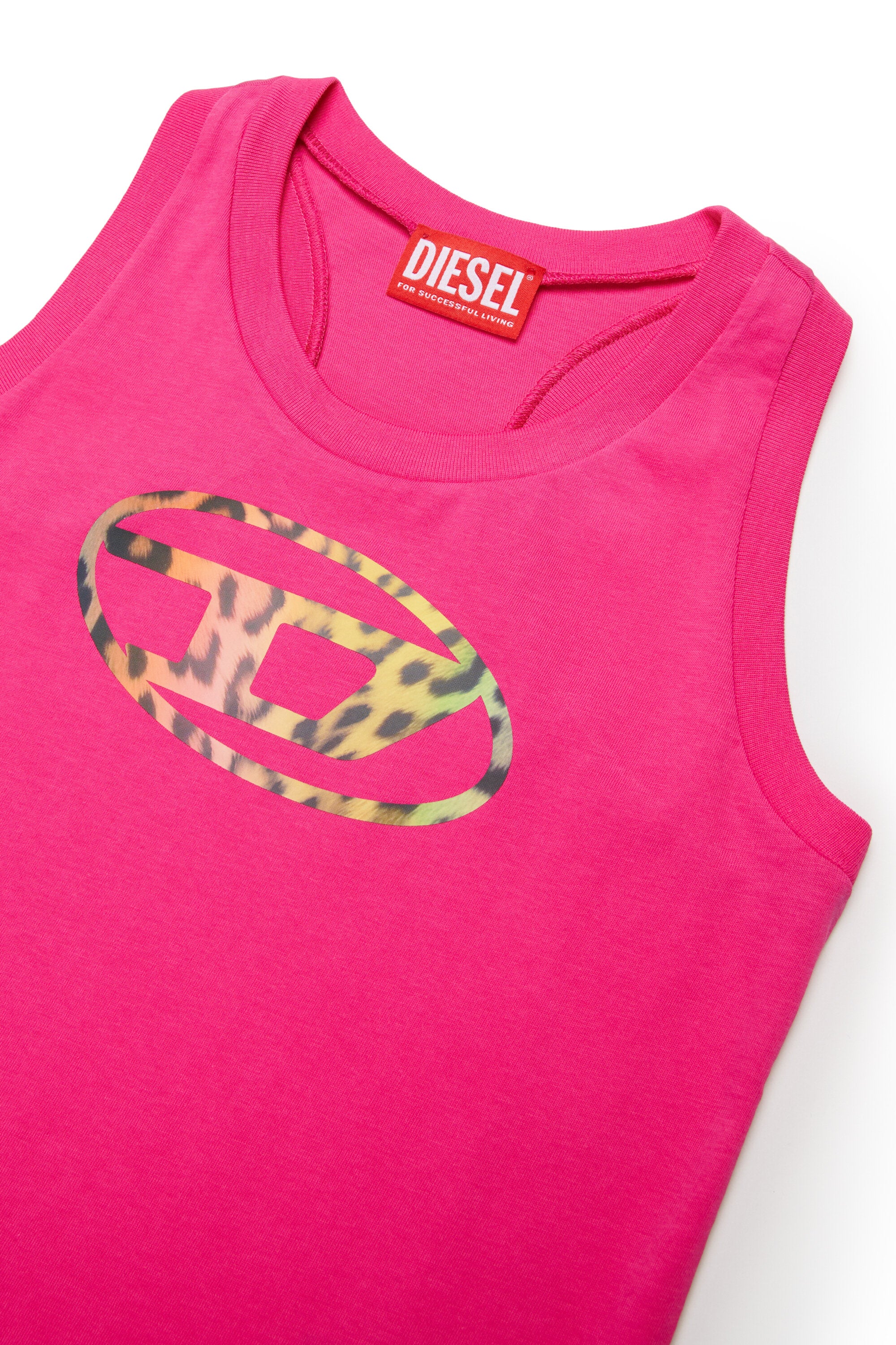 Sleeveless T-shirt with logo