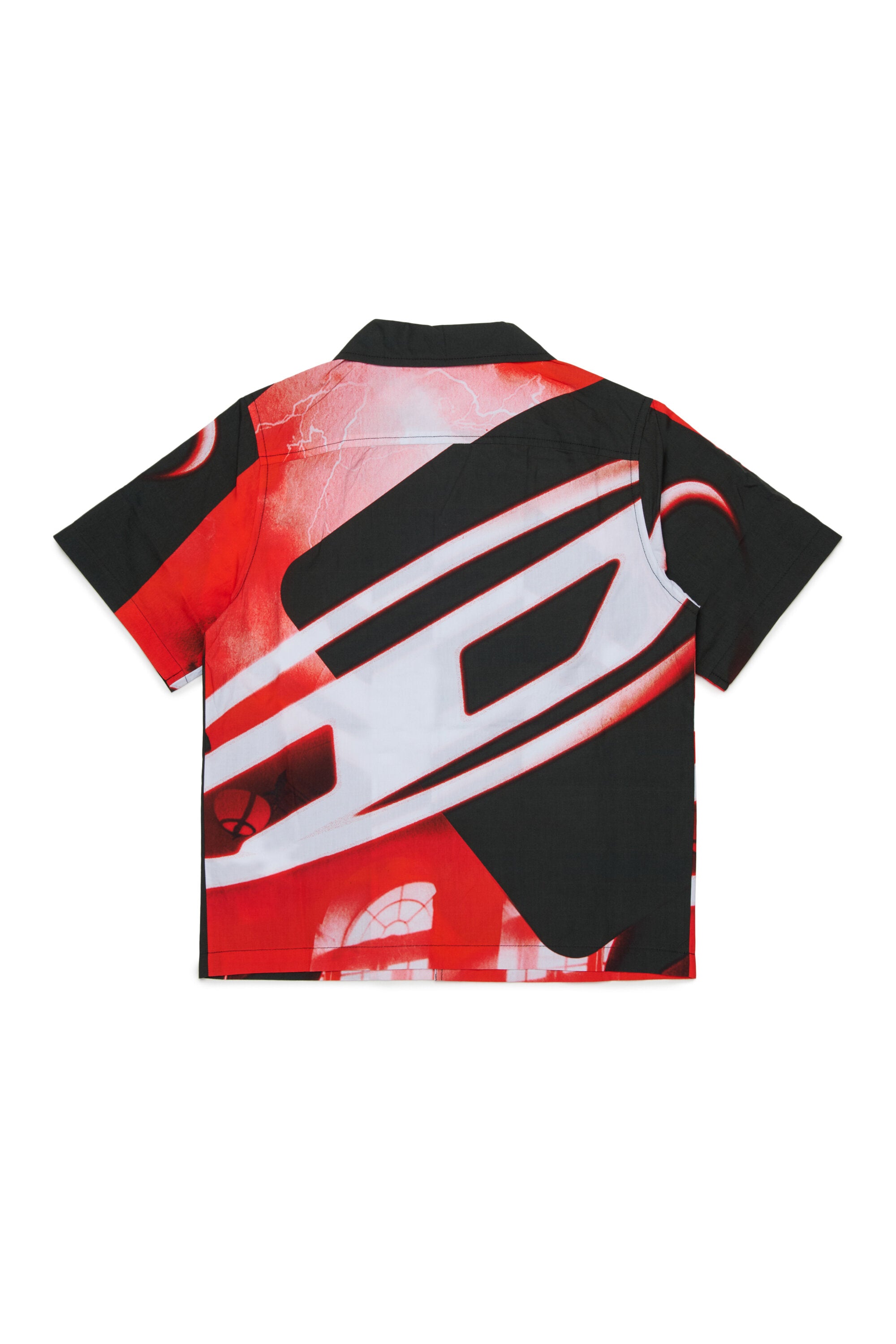 Short-sleeved shirt with logo