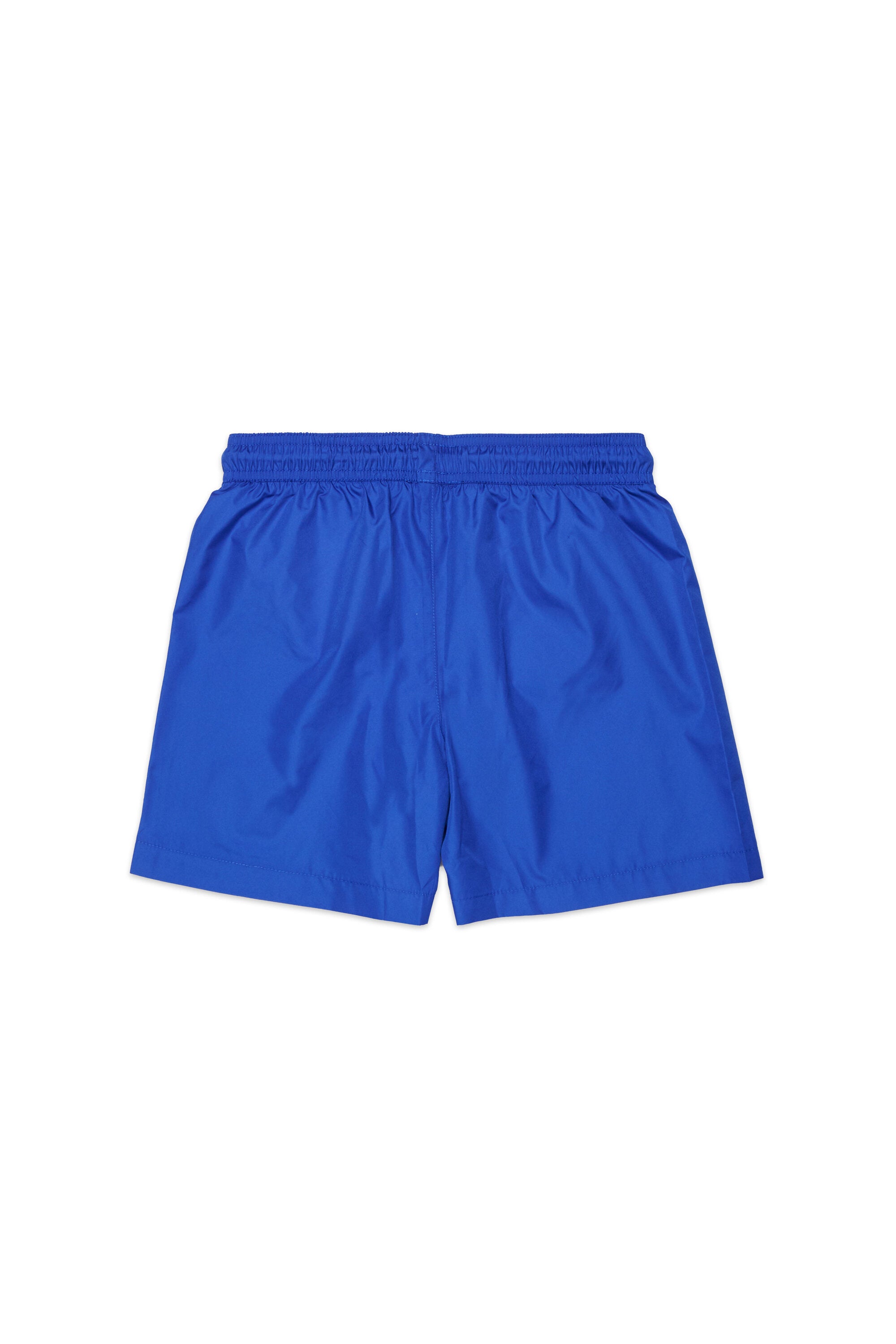 Boxer swim trunks with logo
