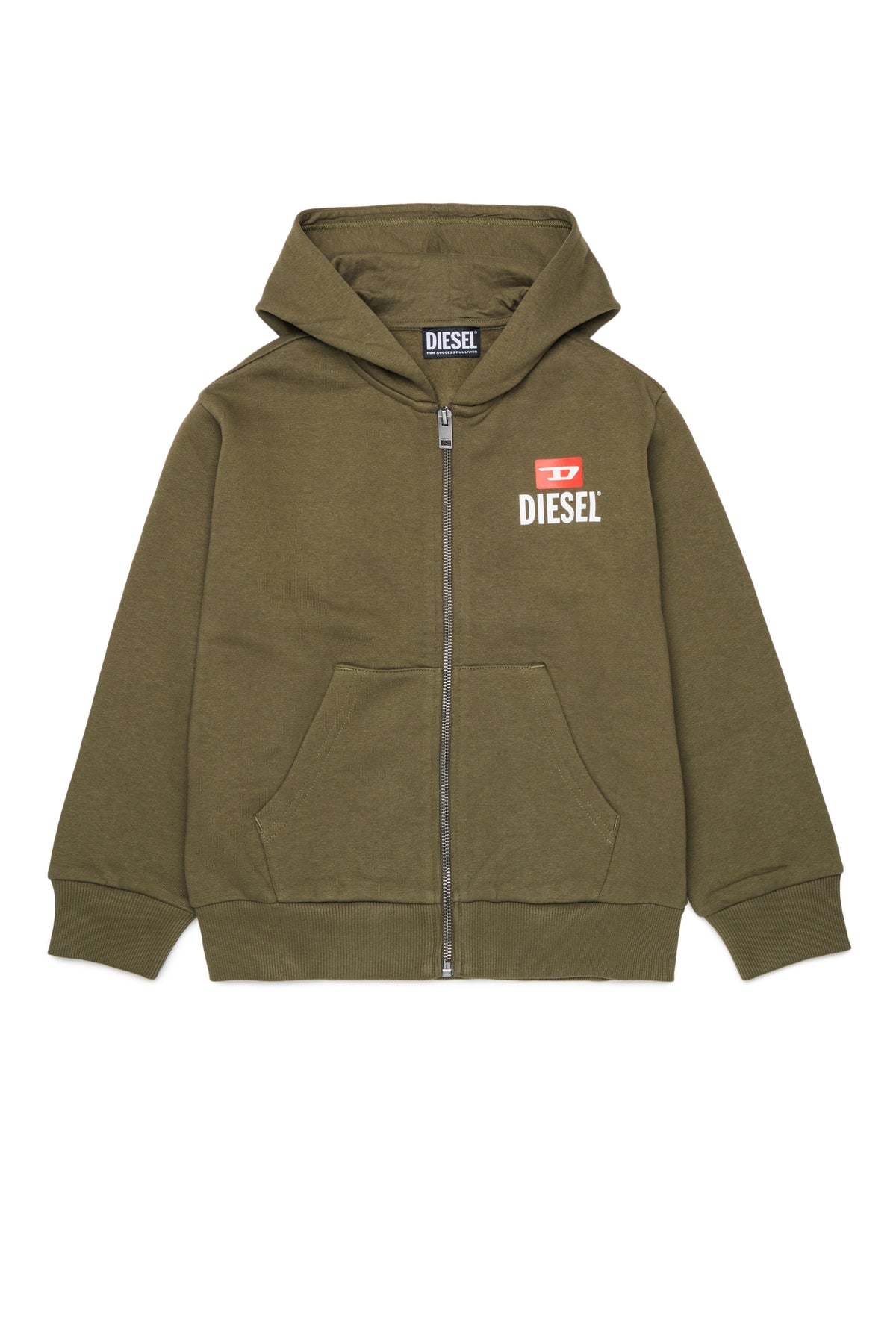 Zip sweatshirt with logo