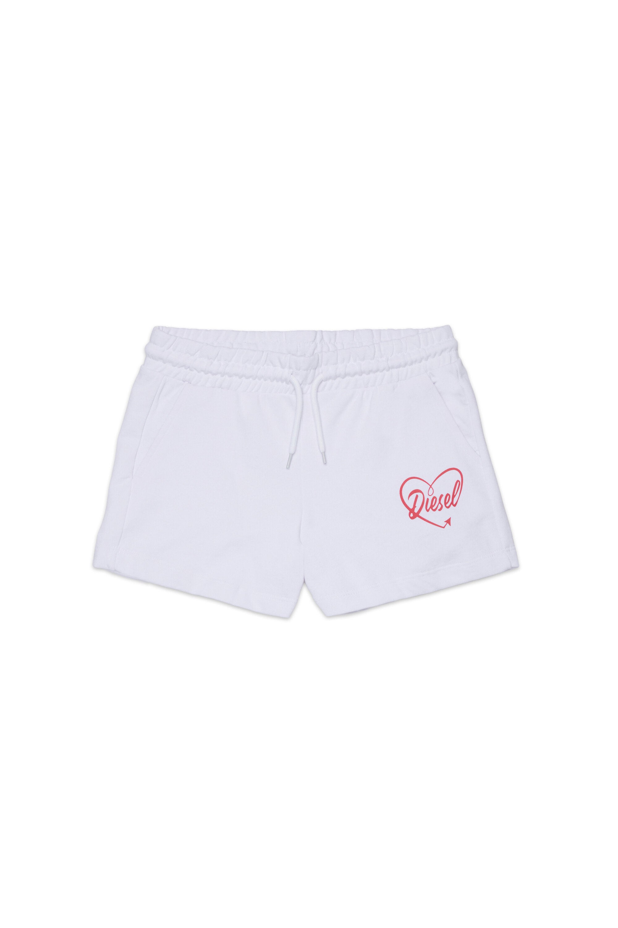 Fleece shorts with logo
