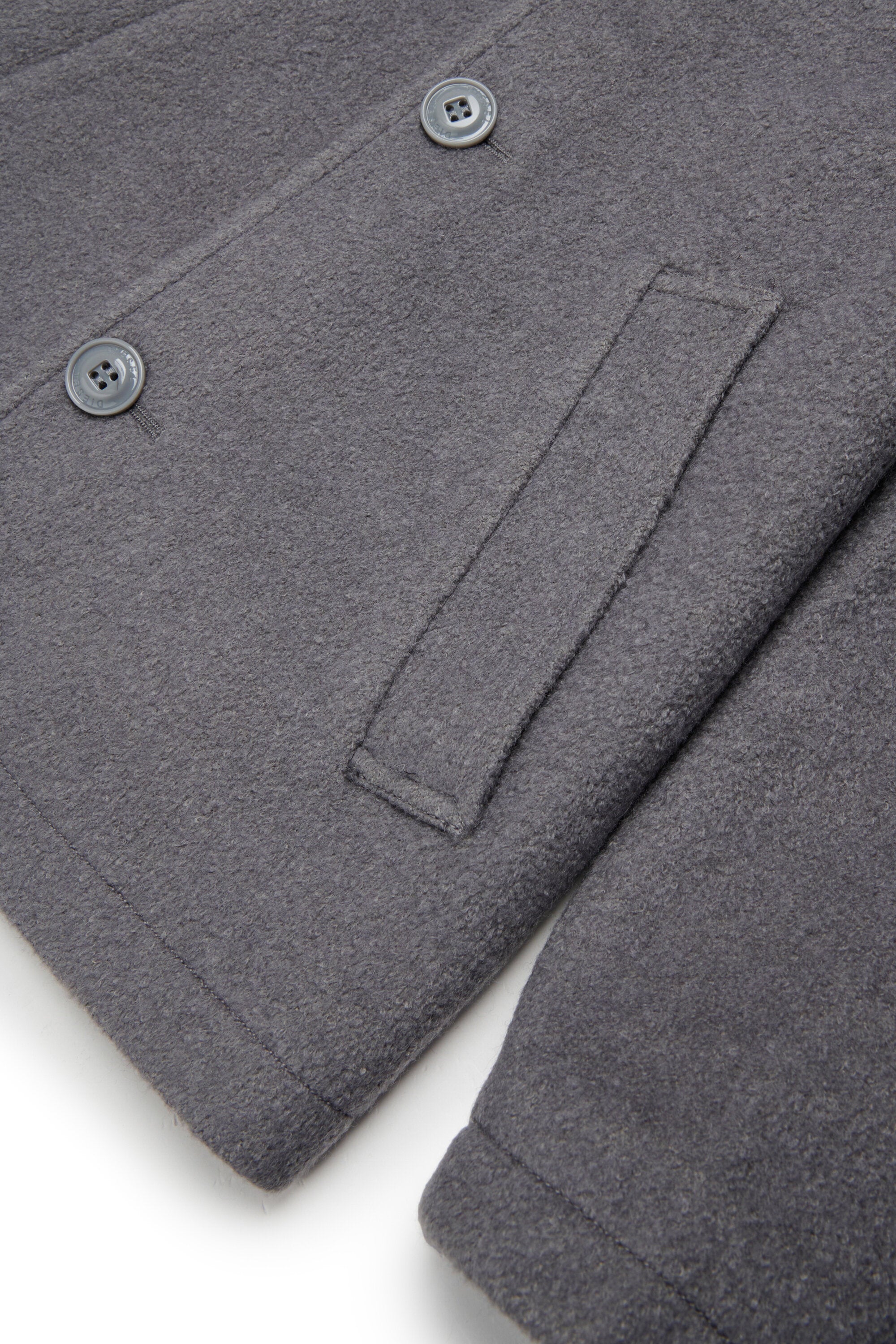 Coat with logo