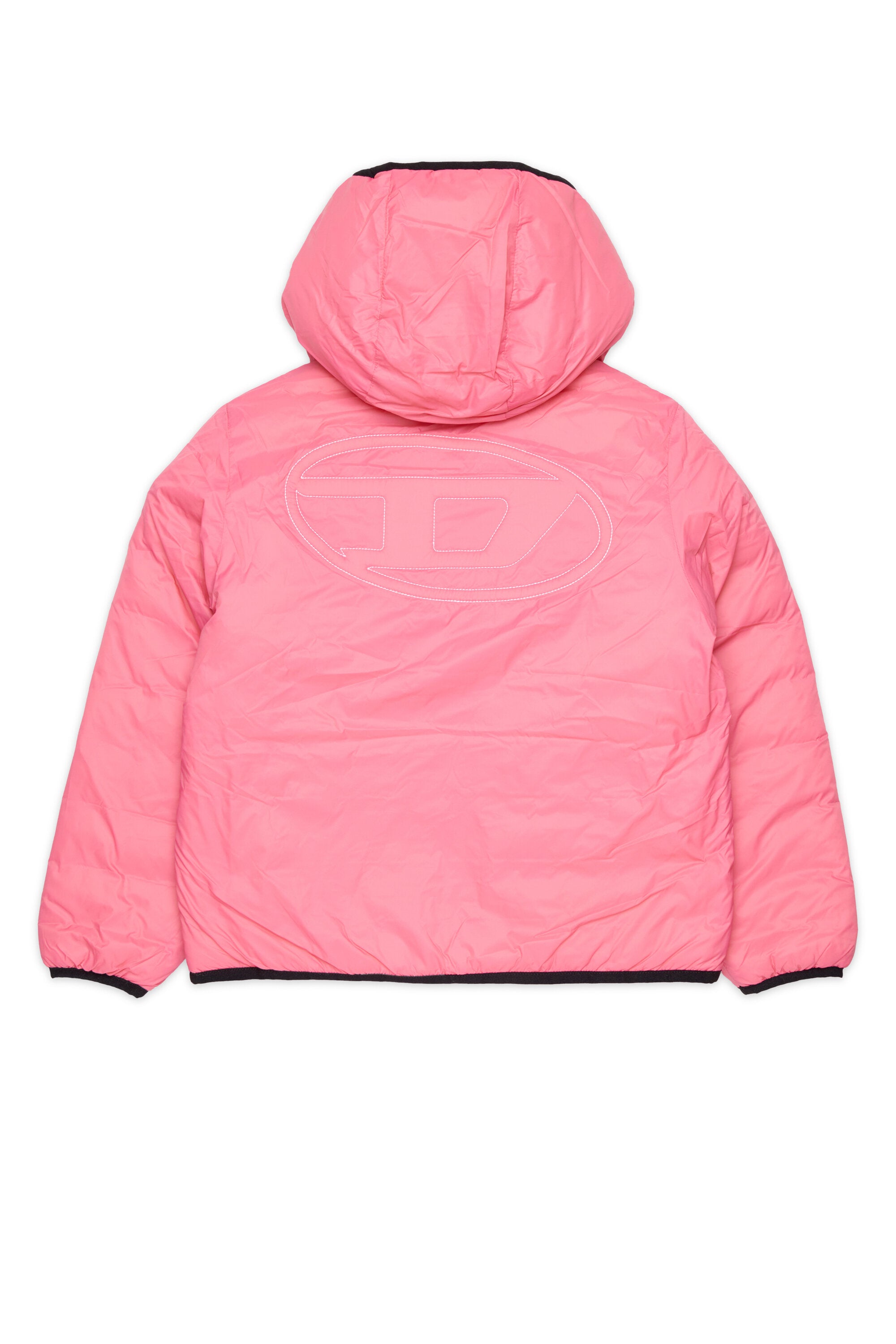 Padded jacket with printed logo