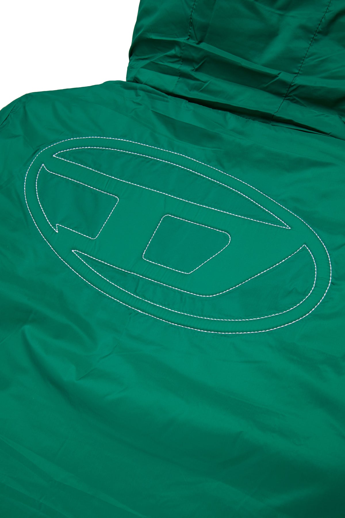 Padded jacket with printed logo