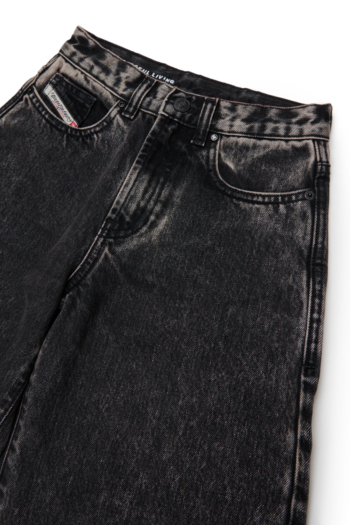 Relaxed fit gray wash jeans - D-Milty
