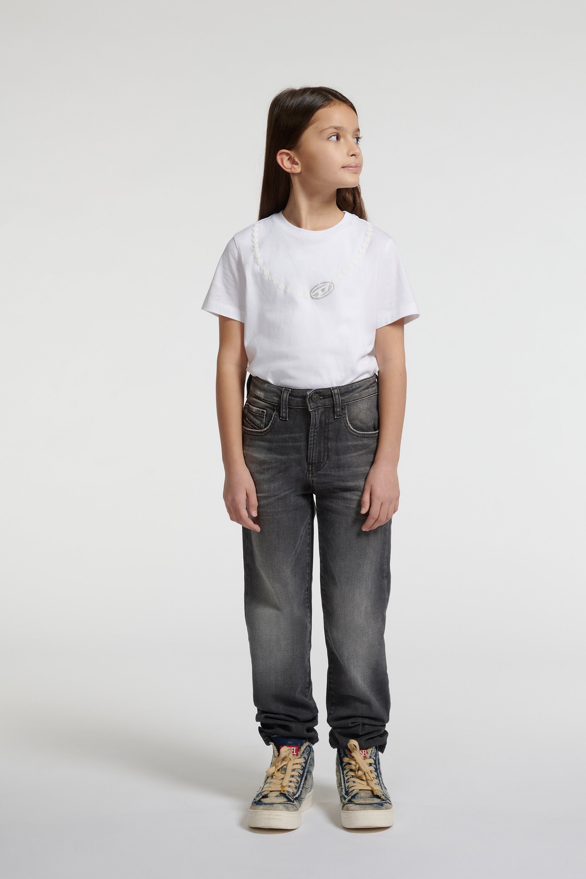 Regular fit jeans in gray wash - D-Ilia