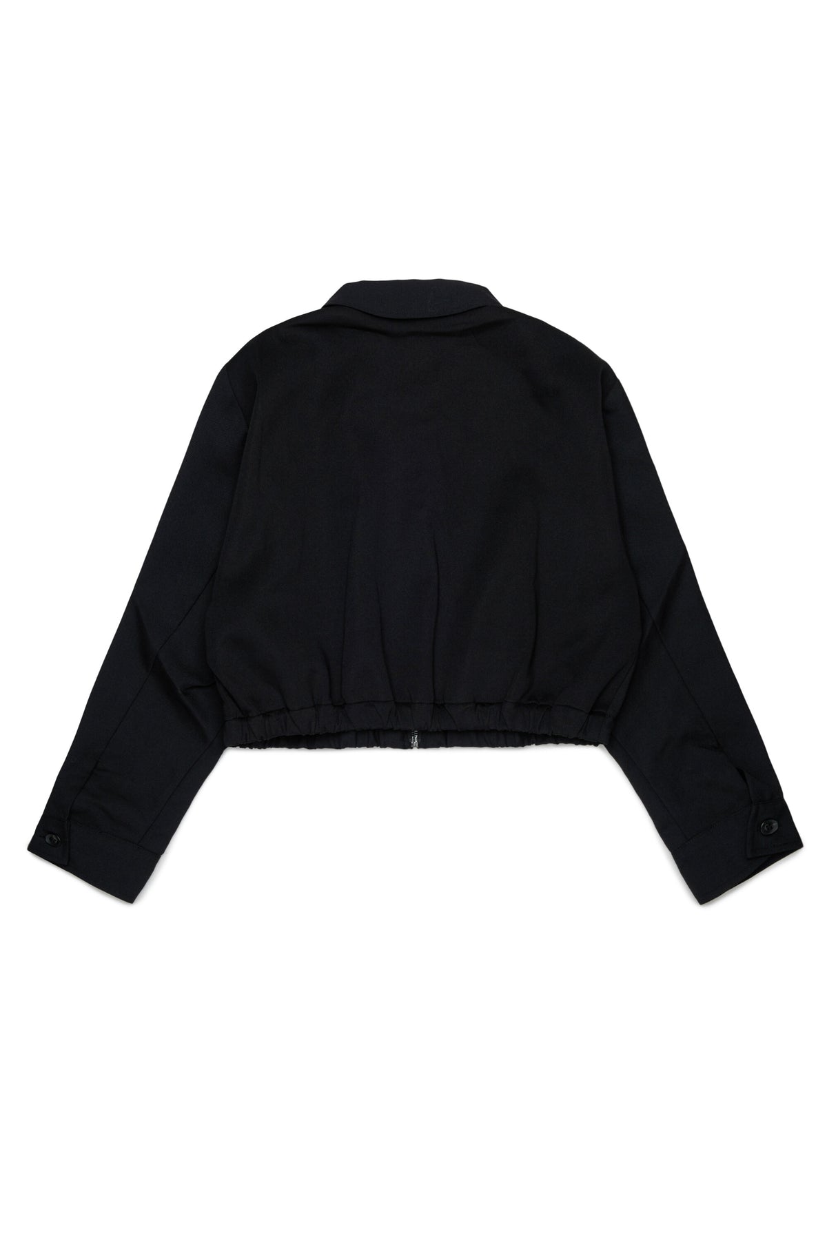 Short jacket with printed logo