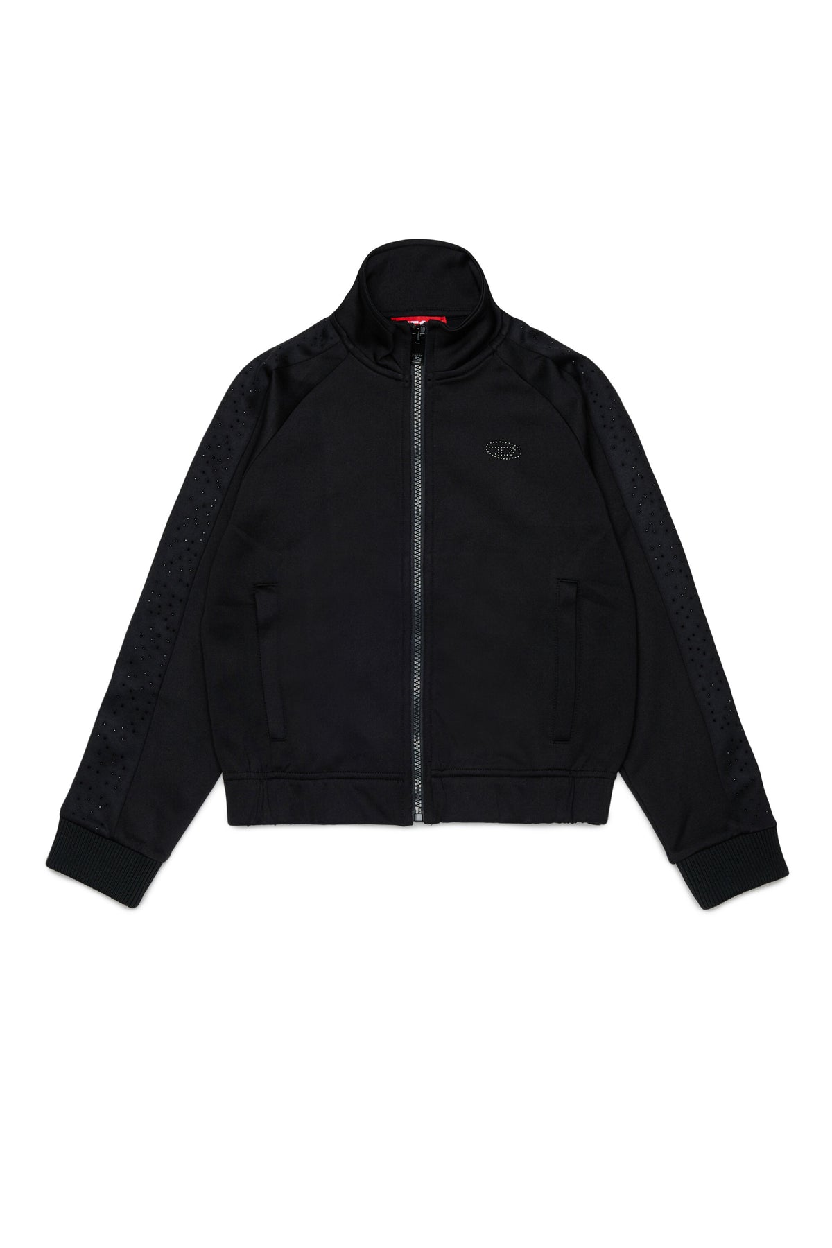 Zip-up sweatshirt with logo