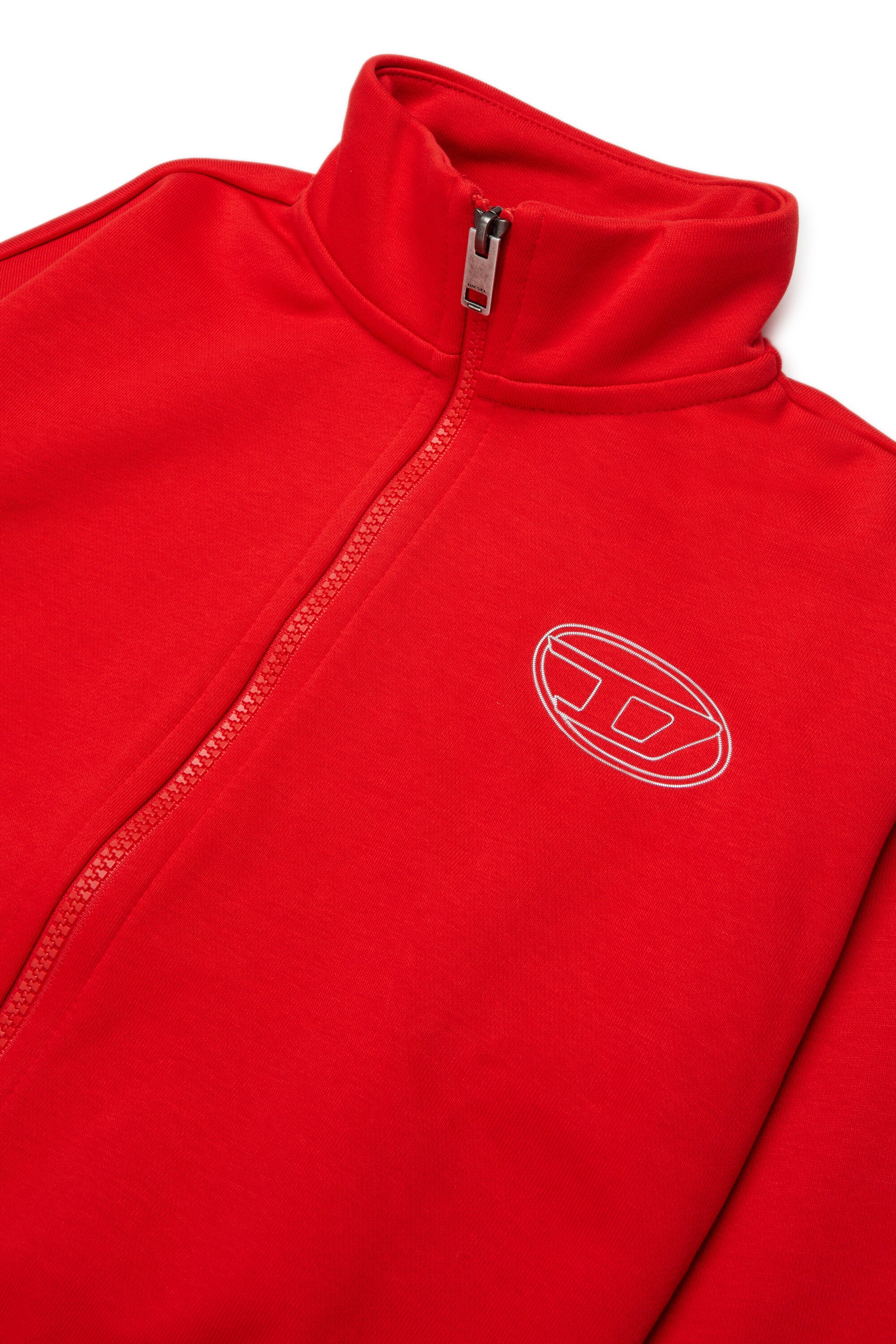 Zip sweatshirt with logo