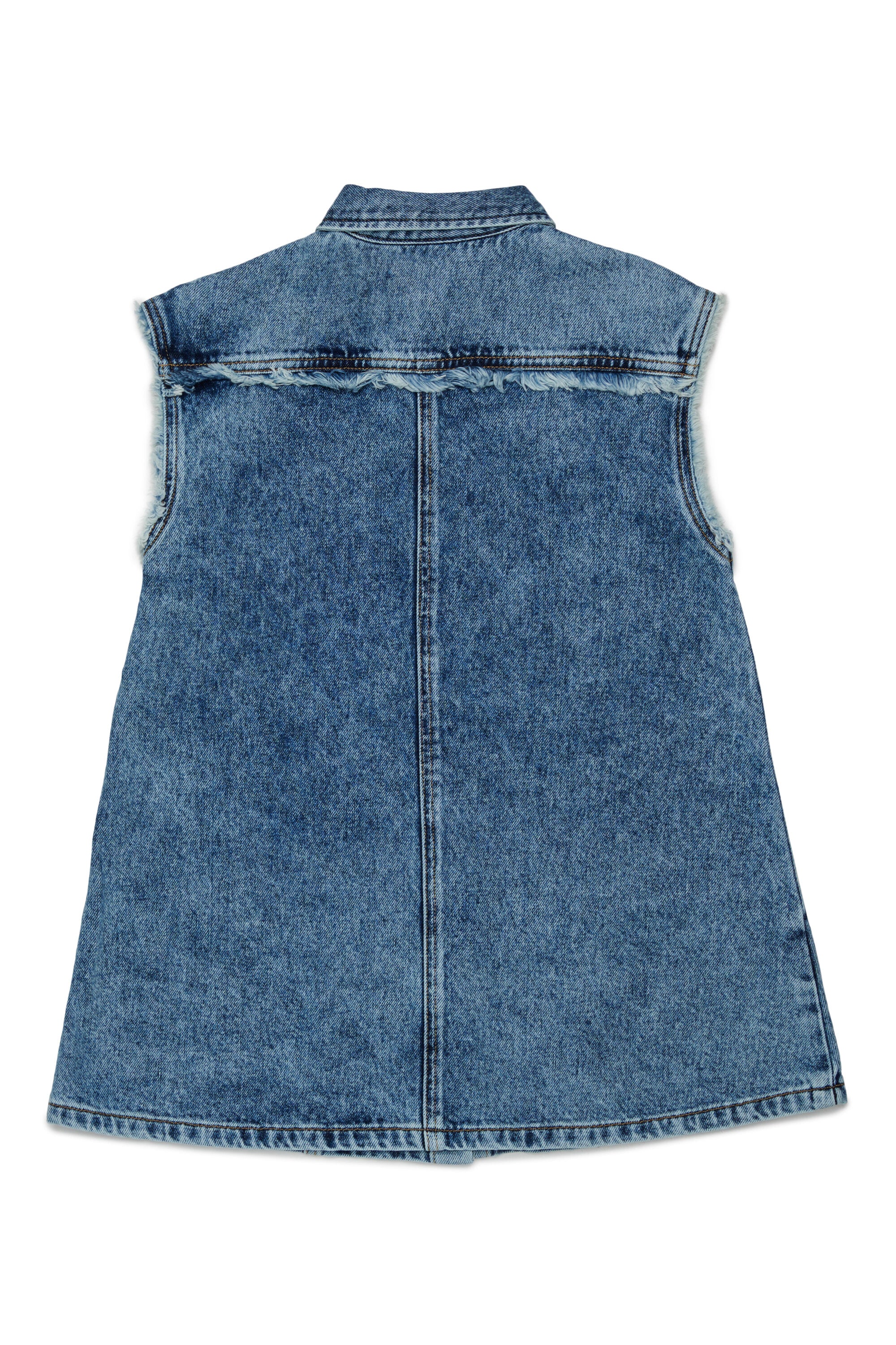 Sleeveless denim dress