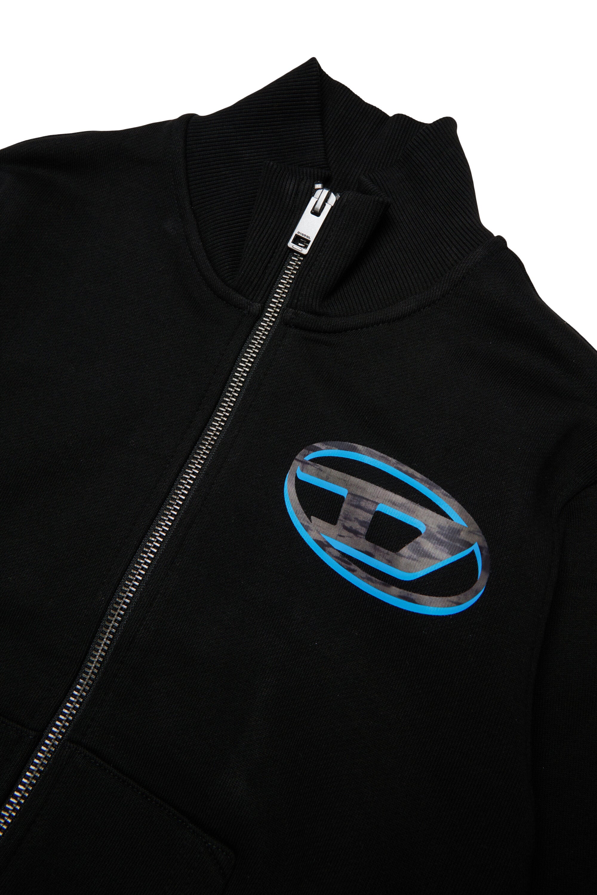 Zip sweatshirt with logo