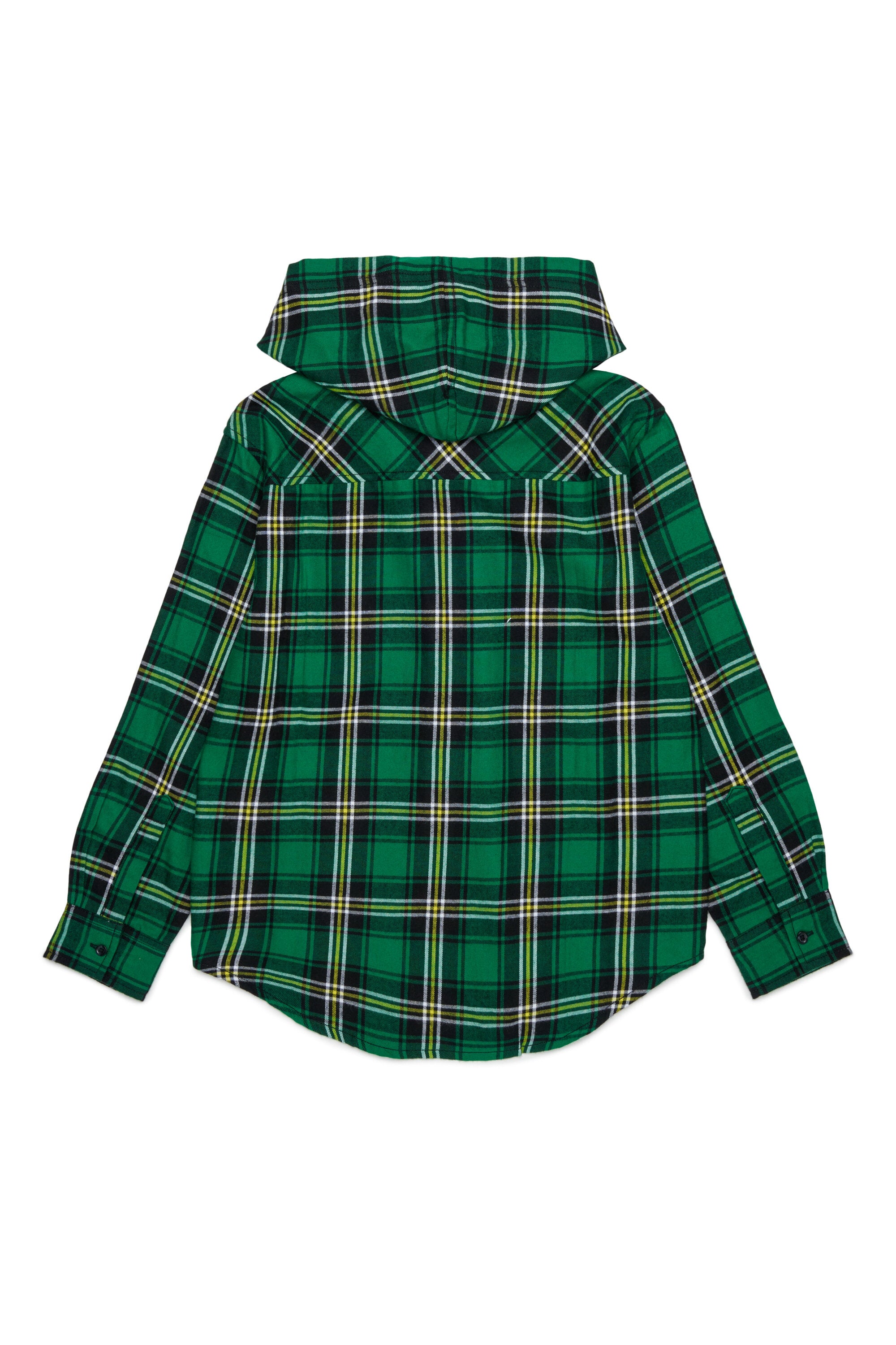 Checked shirt with logo