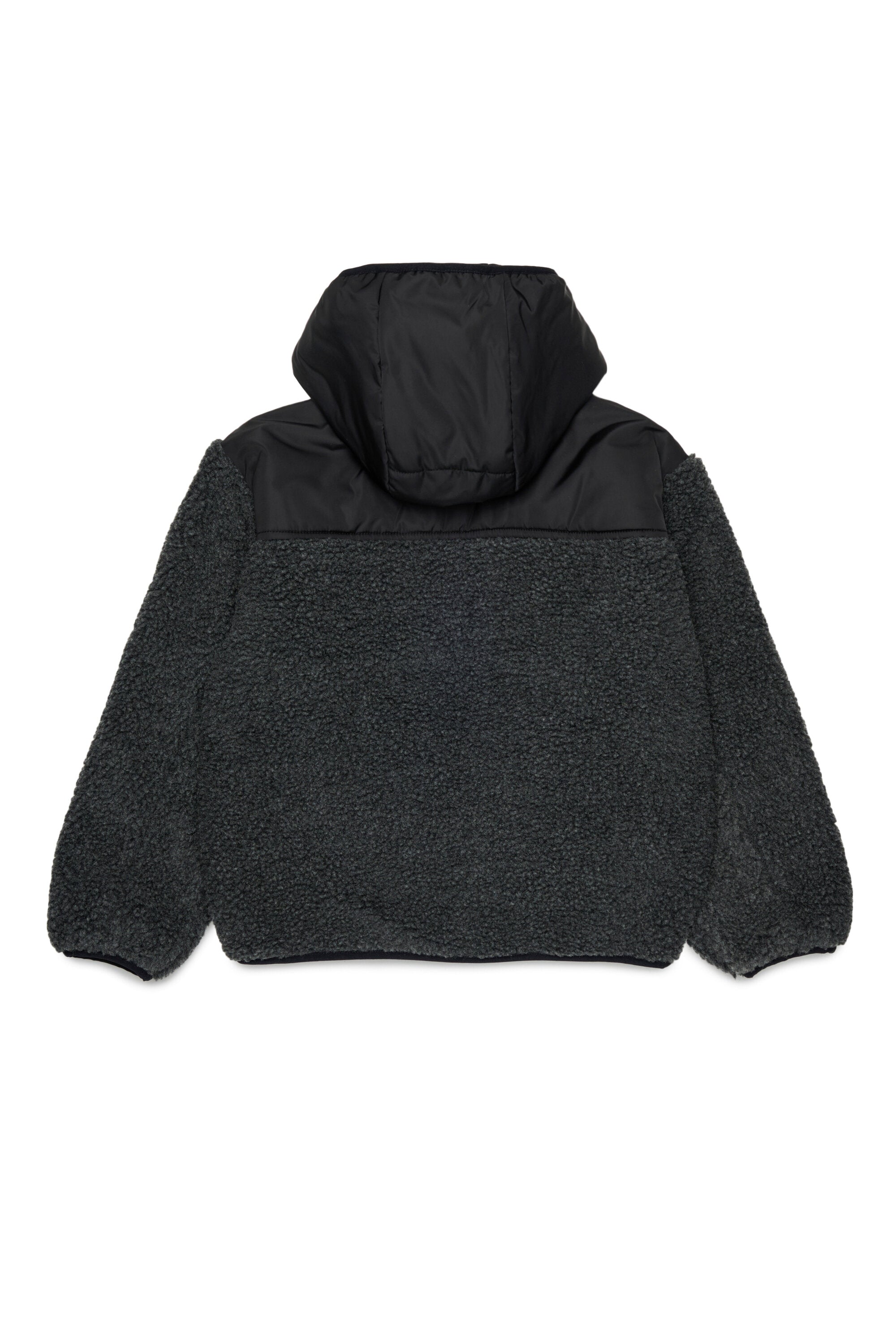 Teddy jacket with printed logo