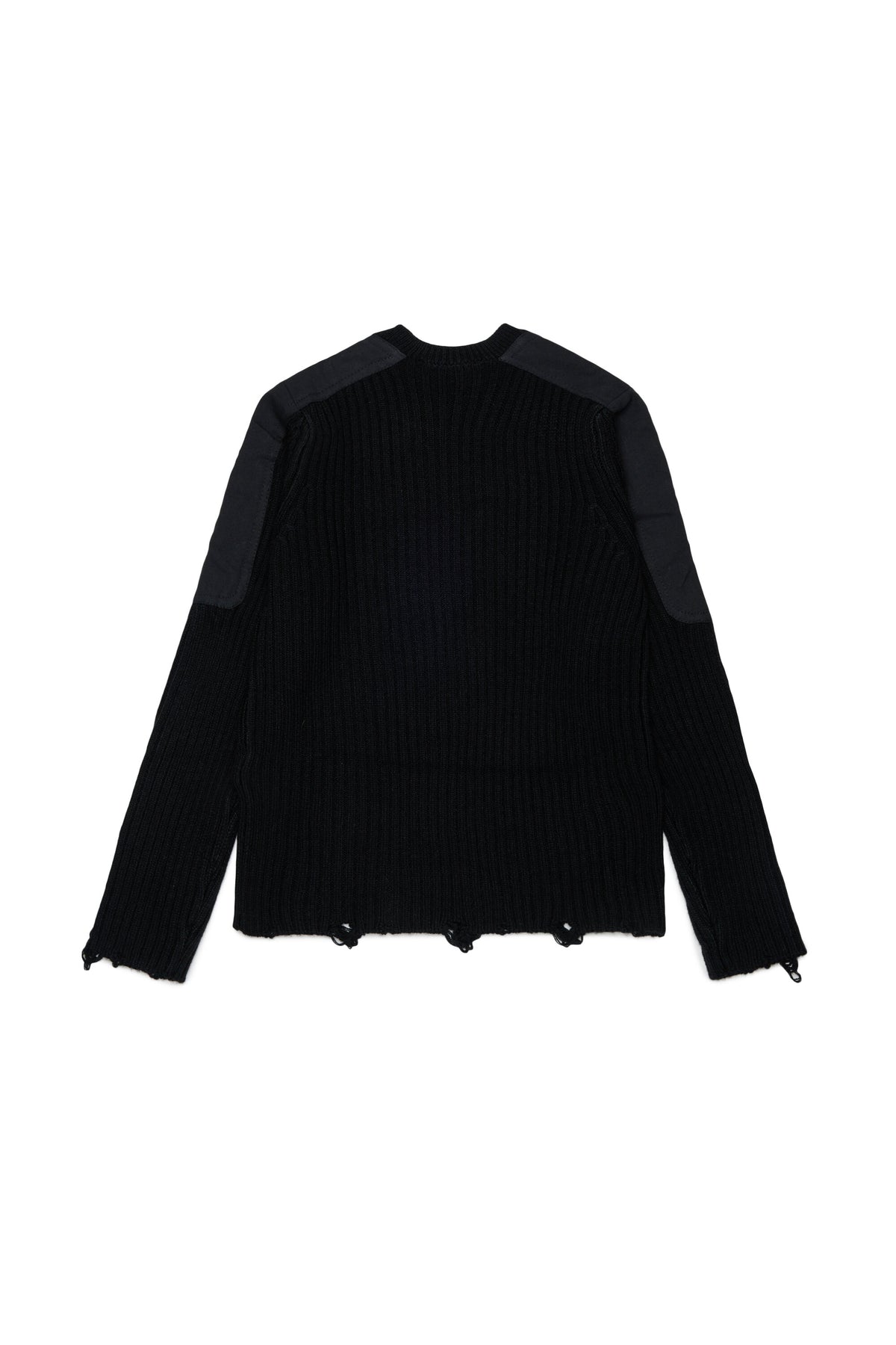 Ribbed crew-neck pullover